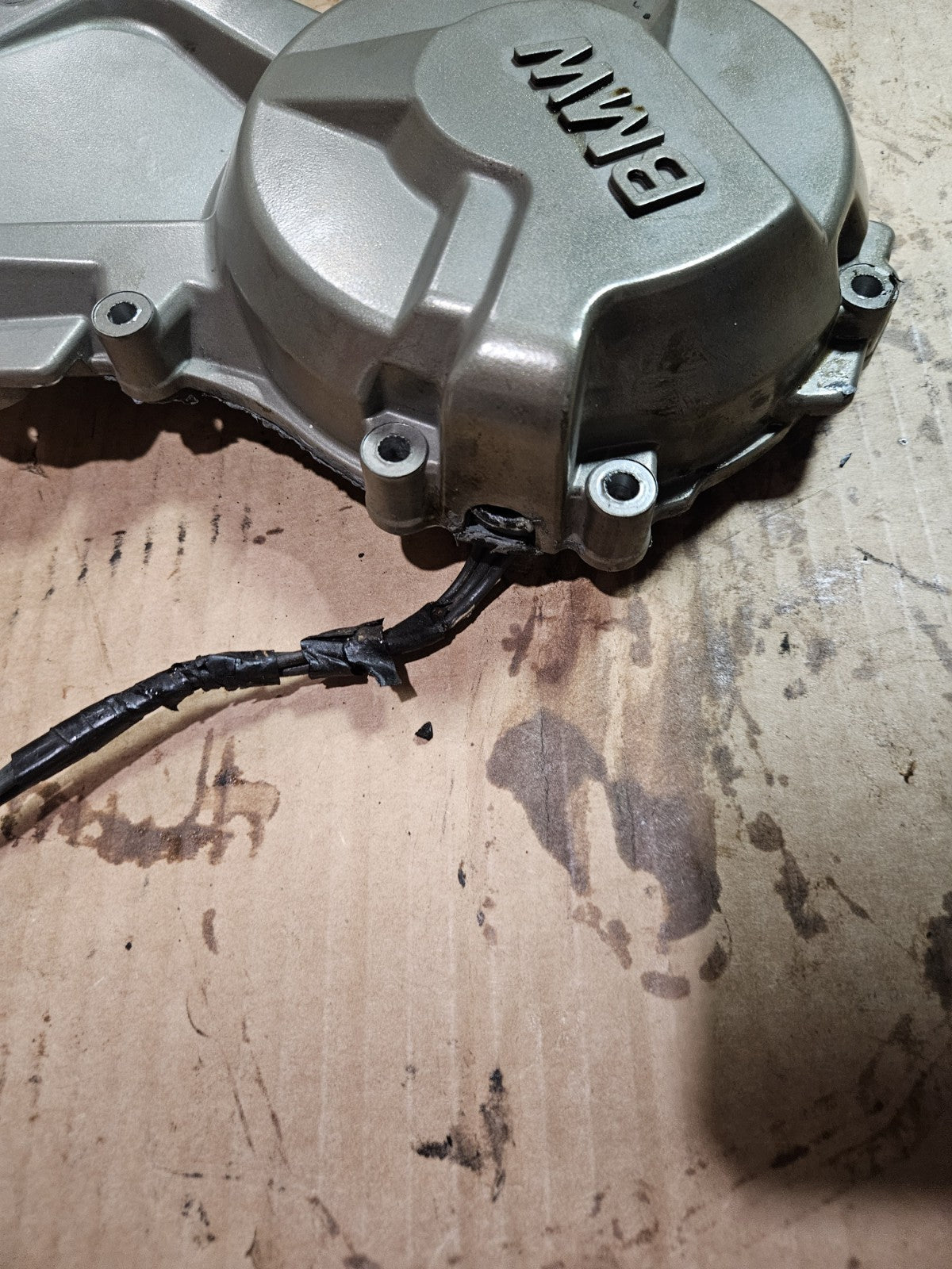 09-19 2014 BMW S1000RR OEM Engine Stator Generator Magneto Cover Left Case Cover