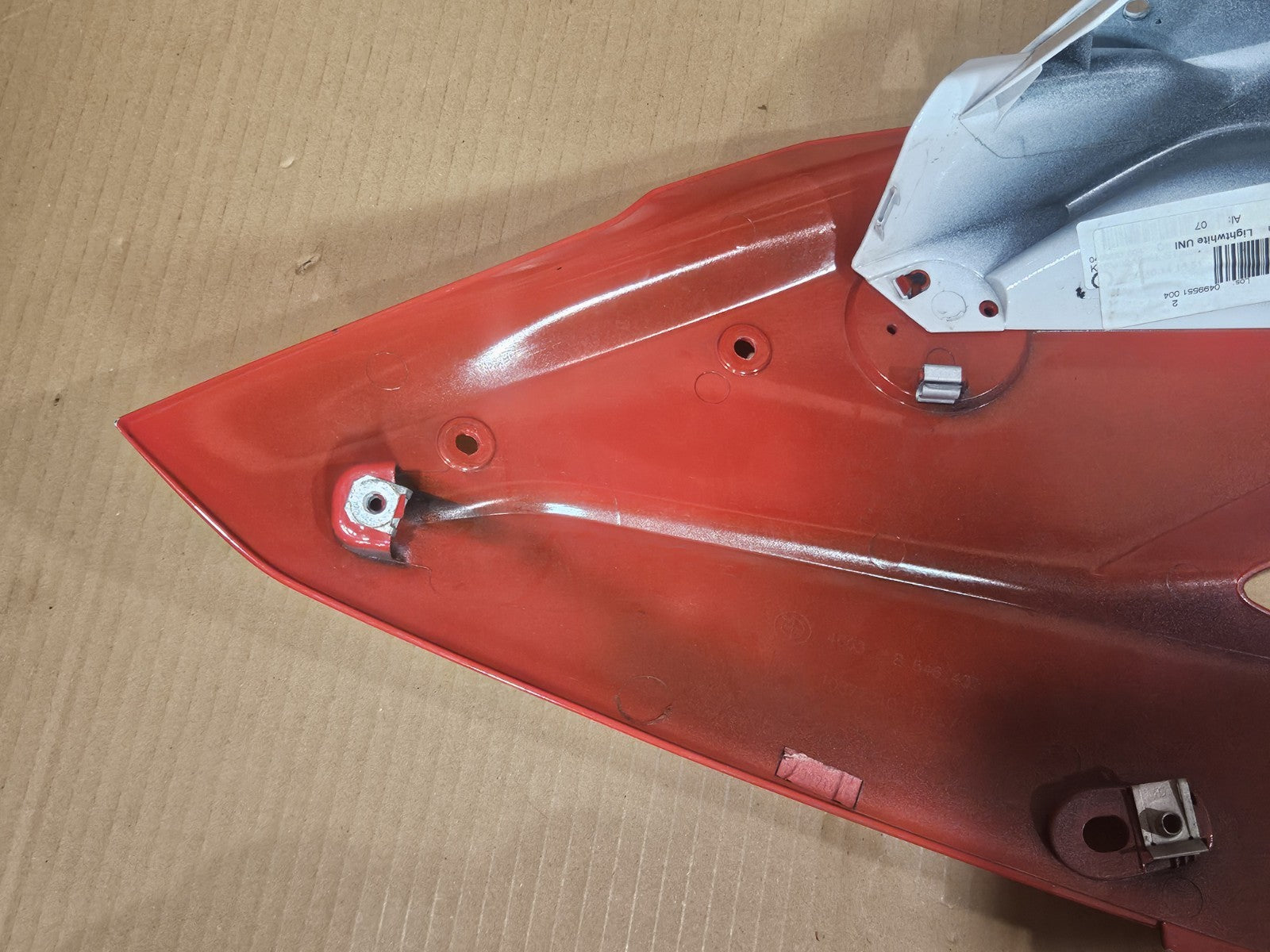 2013-2019 BMW S1000RR OEM Left Fairing Cowl Red White Broken