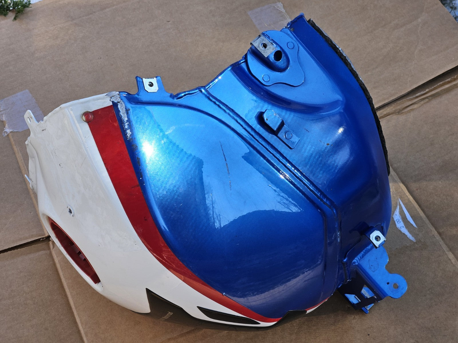 2010-2018 BMW S1000RR OEM Fuel Gas Tank Blue Petrol Reservoir