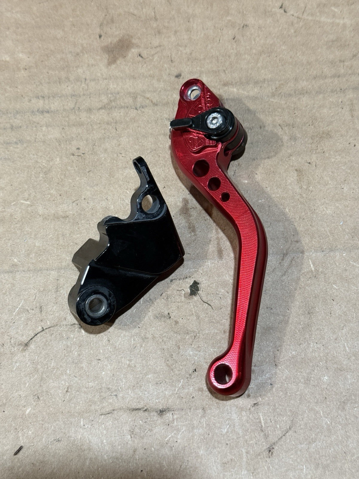 13-18 Kawasaki Ninja ZX6R ZX636 636 Red Front Brake Clutch Lever Set Aftermarket1
