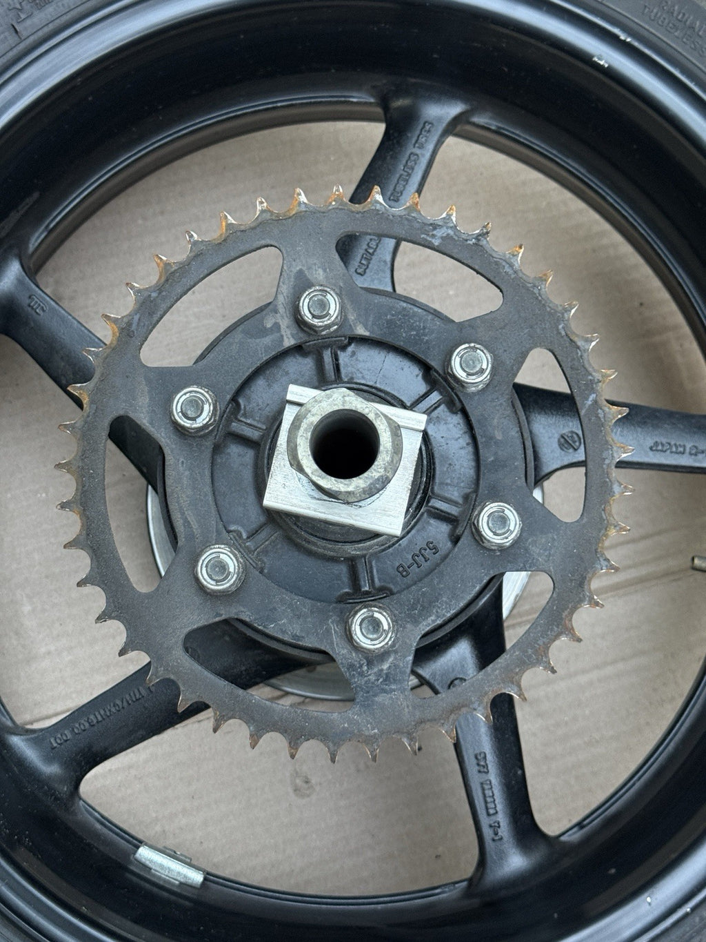 2007-2008 Yamaha YZF-R1 R1 OEM Rear Wheel Rim Hub Assembly 4C8 Genuine Factory12