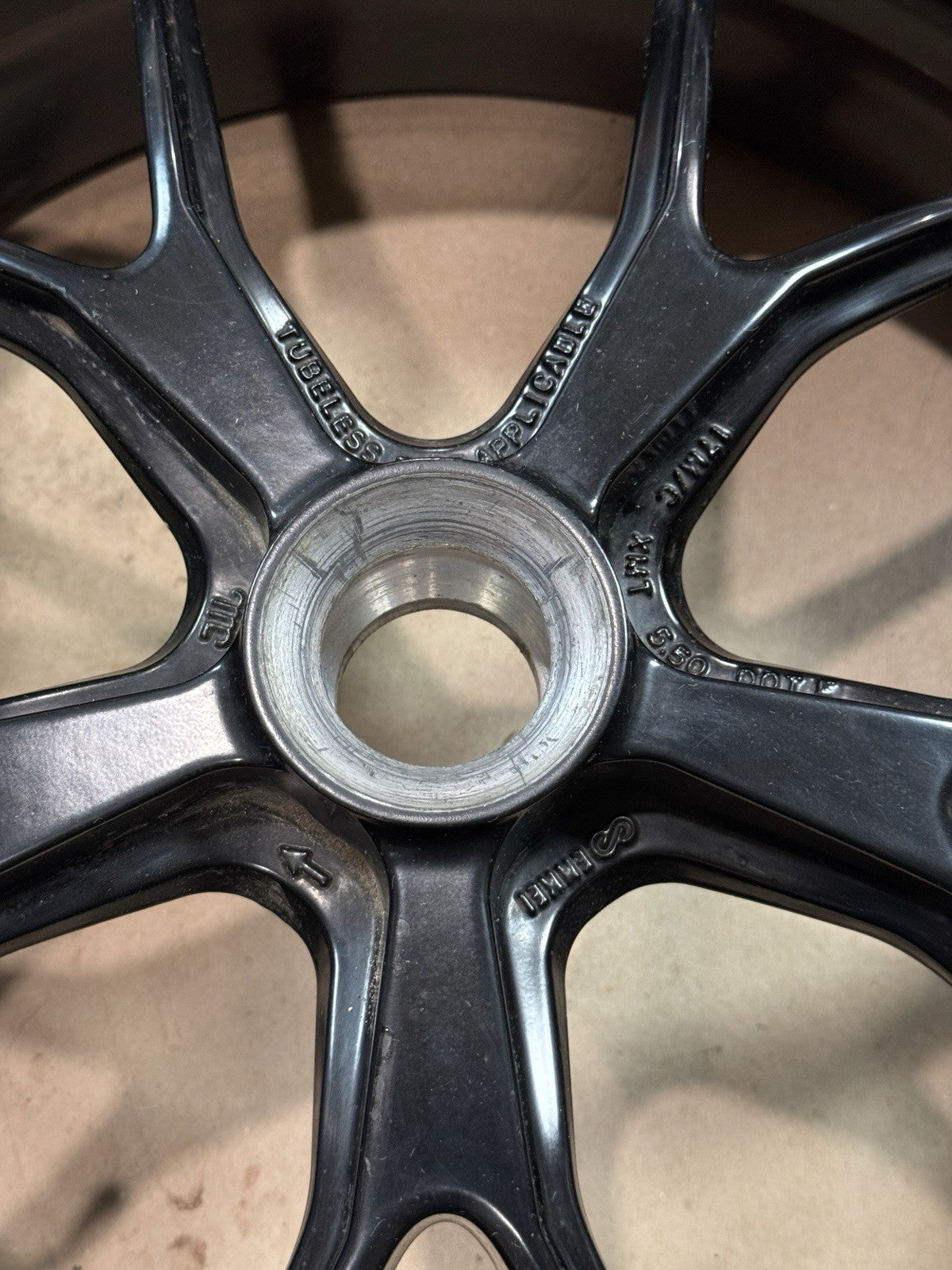 2011-13 Ducati 848 Evo 1098 1198 Rear Wheel Rim W/ Mounted Tire OEM Straight Tru