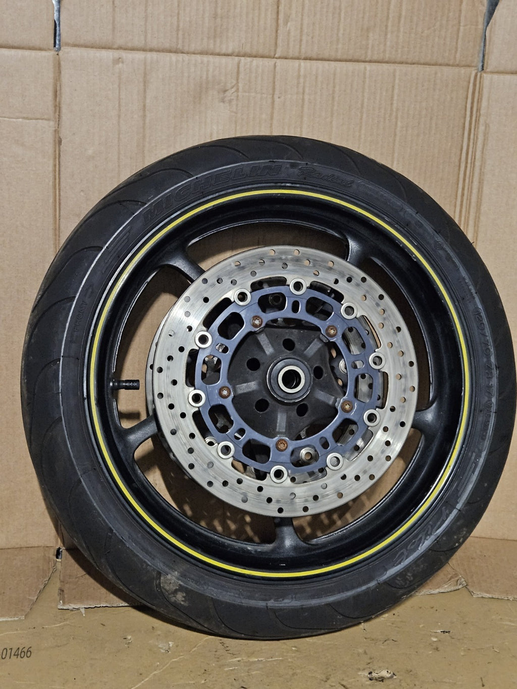 2008-2016 Yamaha YZF-R6 OEM Front Rear Wheels Rims Set Rotors Tires 5SL-25168-001
