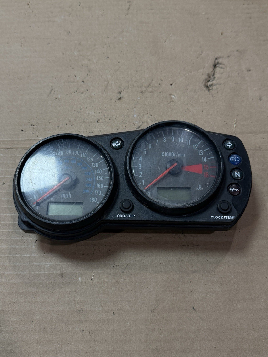 1998-1999 Kawasaki Ninja ZX6R ZX600G OEM Gauge Cluster Speedo Tach 28011-11752