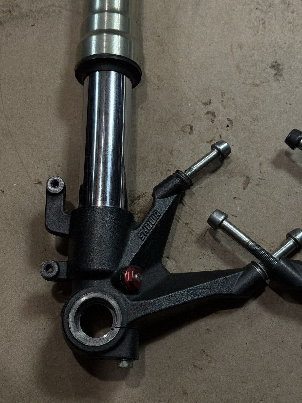 11-13 Ducati 848 1198 Evo SE Front Forks Suspension Assembly DAMAGED BENT OEM