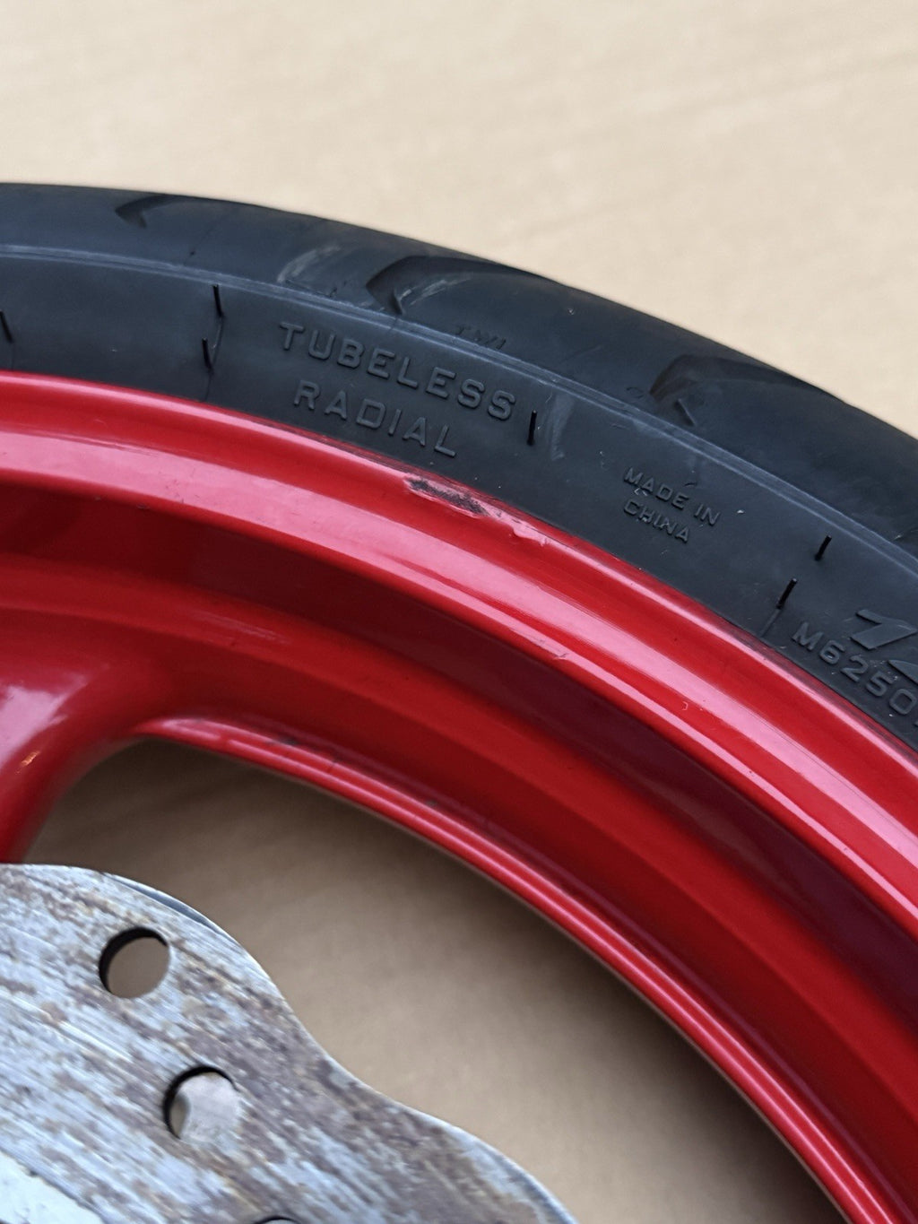 11-25 Suzuki Gsxr600 GSXR750 Front Rear Wheel Back Rim Set OEM Red Painted10