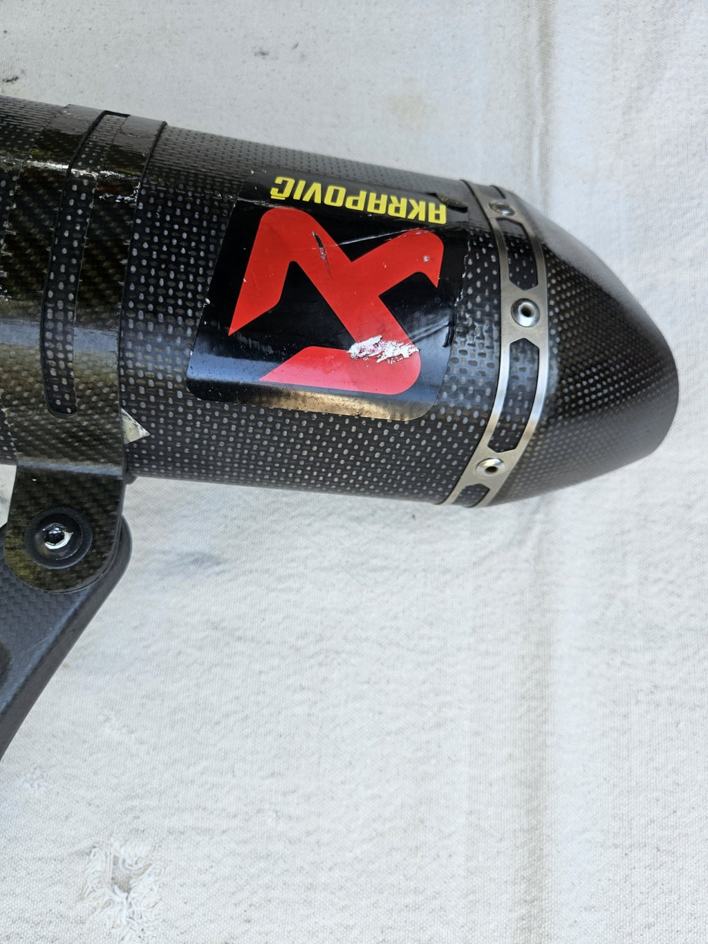 16-20 Kawasaki Ninja Zx10r Akrapovic Exhaust Pipe Muffler Slip On Can Slipon2