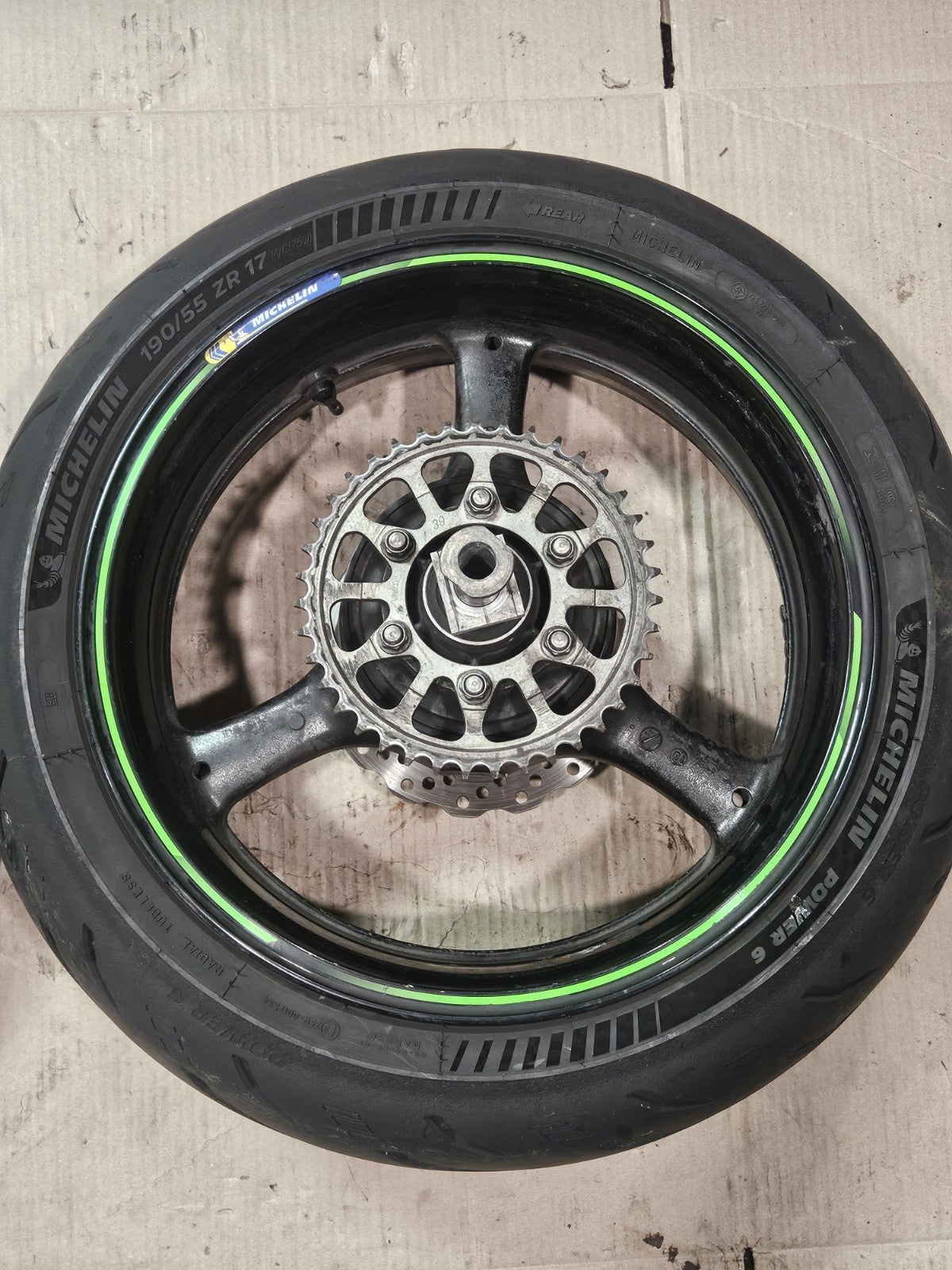 11-15 2014 Kawasaki Ninja ZX10R OEM Wheels Rims Set Rotors Tires Straight Clean