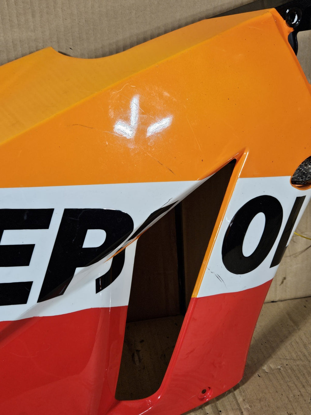 2013 Honda CBR600RR CBR 600RR Aftermarket Repsol Right Side Fairing Panel Cowl3