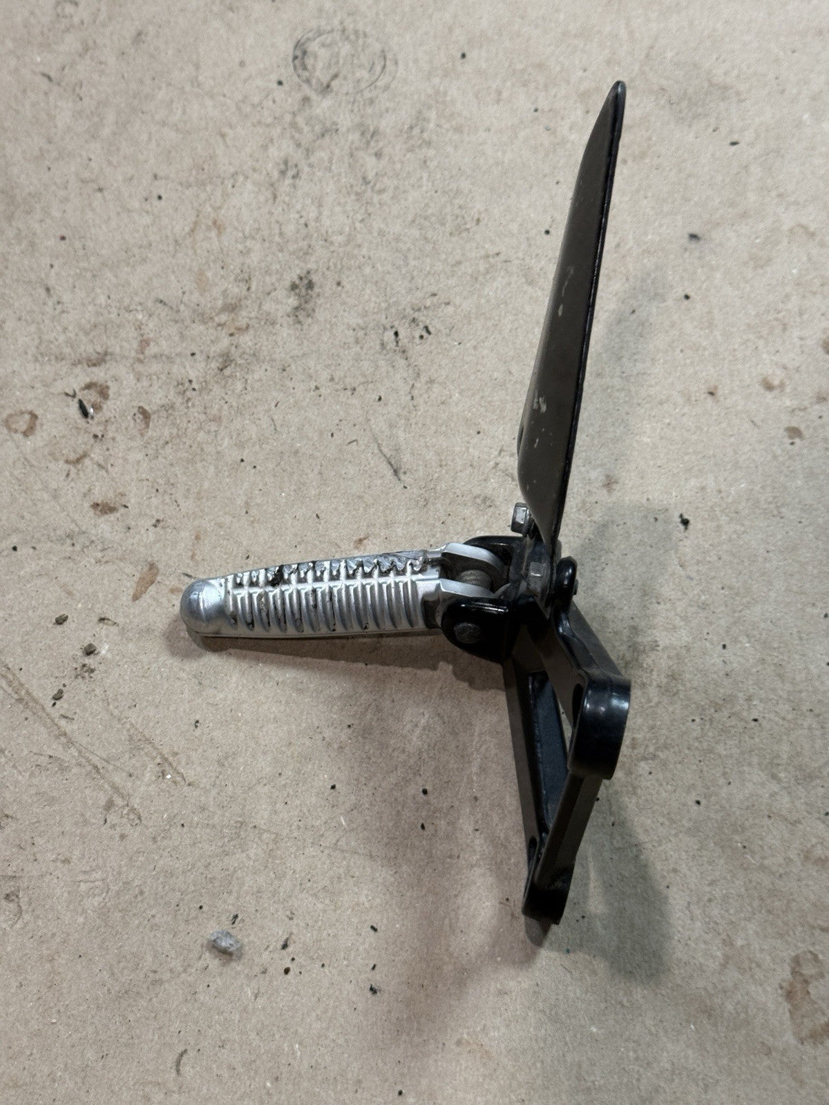 08-13 Ducati 848 EVO OEM Right Rearset Foot Peg Brake Pedal Bracket 46410561A5