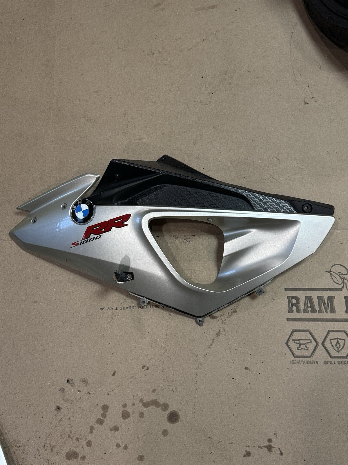 09-14 BMW S1000RR OEM Right Side Fairing Body Panel Cowl Bronze Gray Gold