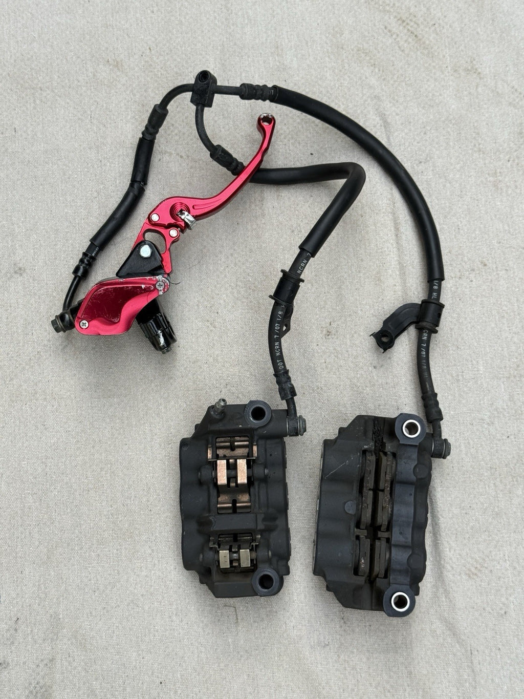 2007-2008 Yamaha YZF-R1 R1 OEM Front Brake Calipers L&R Master Cylinder Radial 22