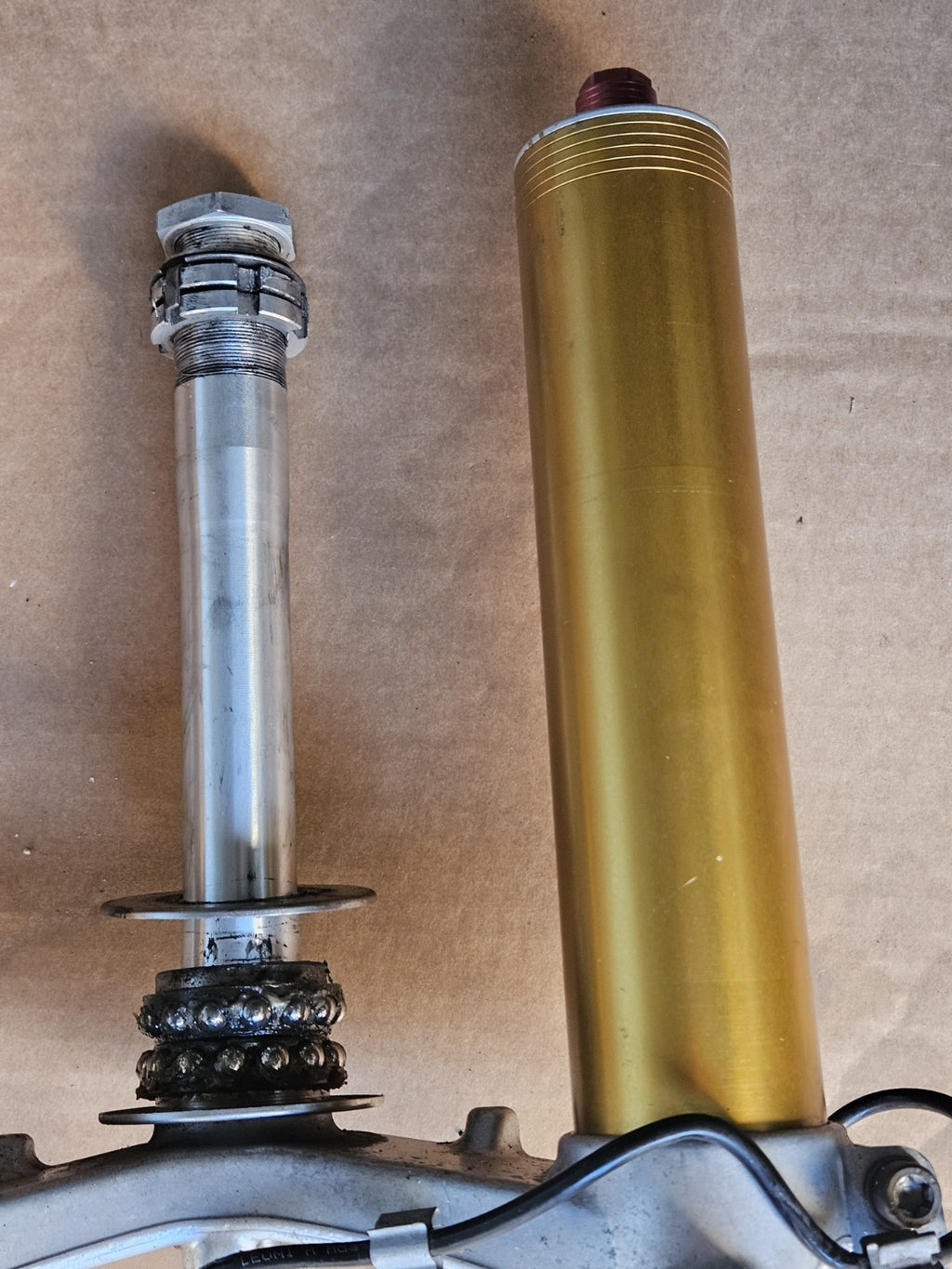 2014 10-14 BMW S1000RR OEM Front Fork Suspension Lower Triple Tree Assembly