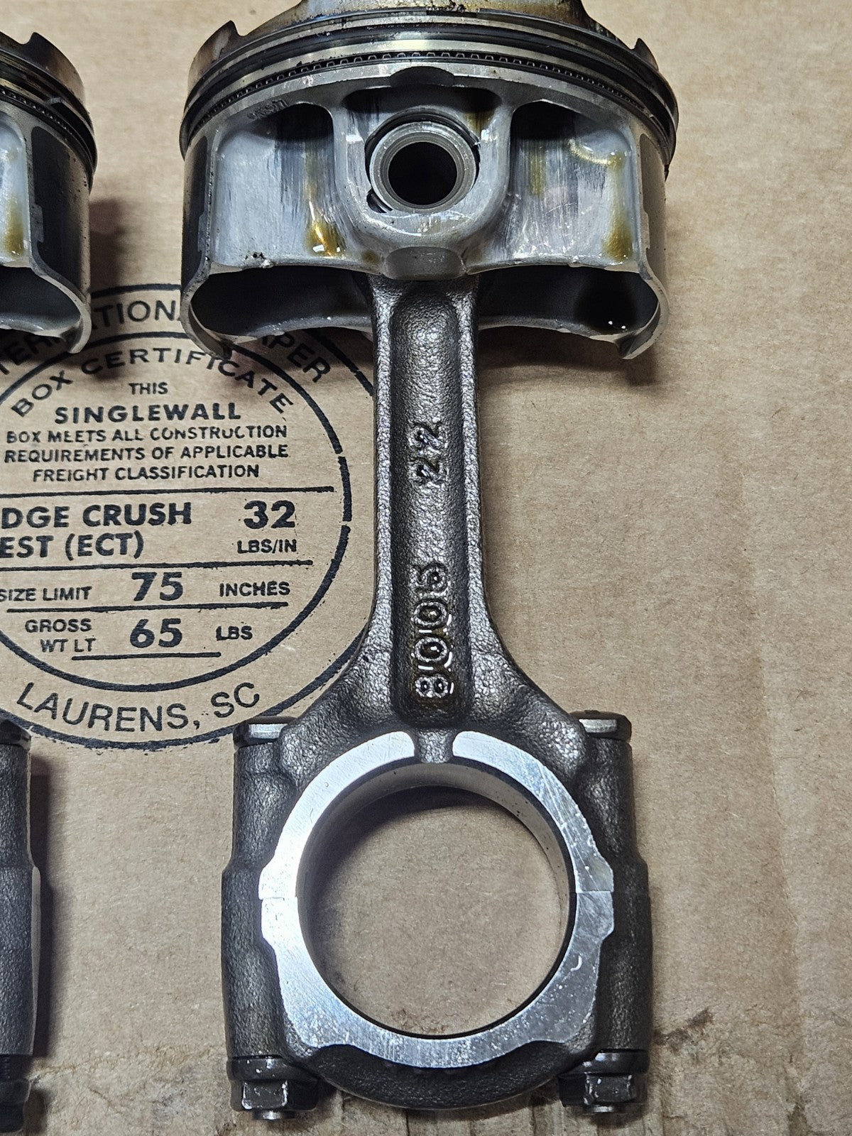 19-23 KAWASAKI NINJA ZX6R ZX636 ENGINE MOTOR PISTONS CONNECTING RODS RINGS SET 3