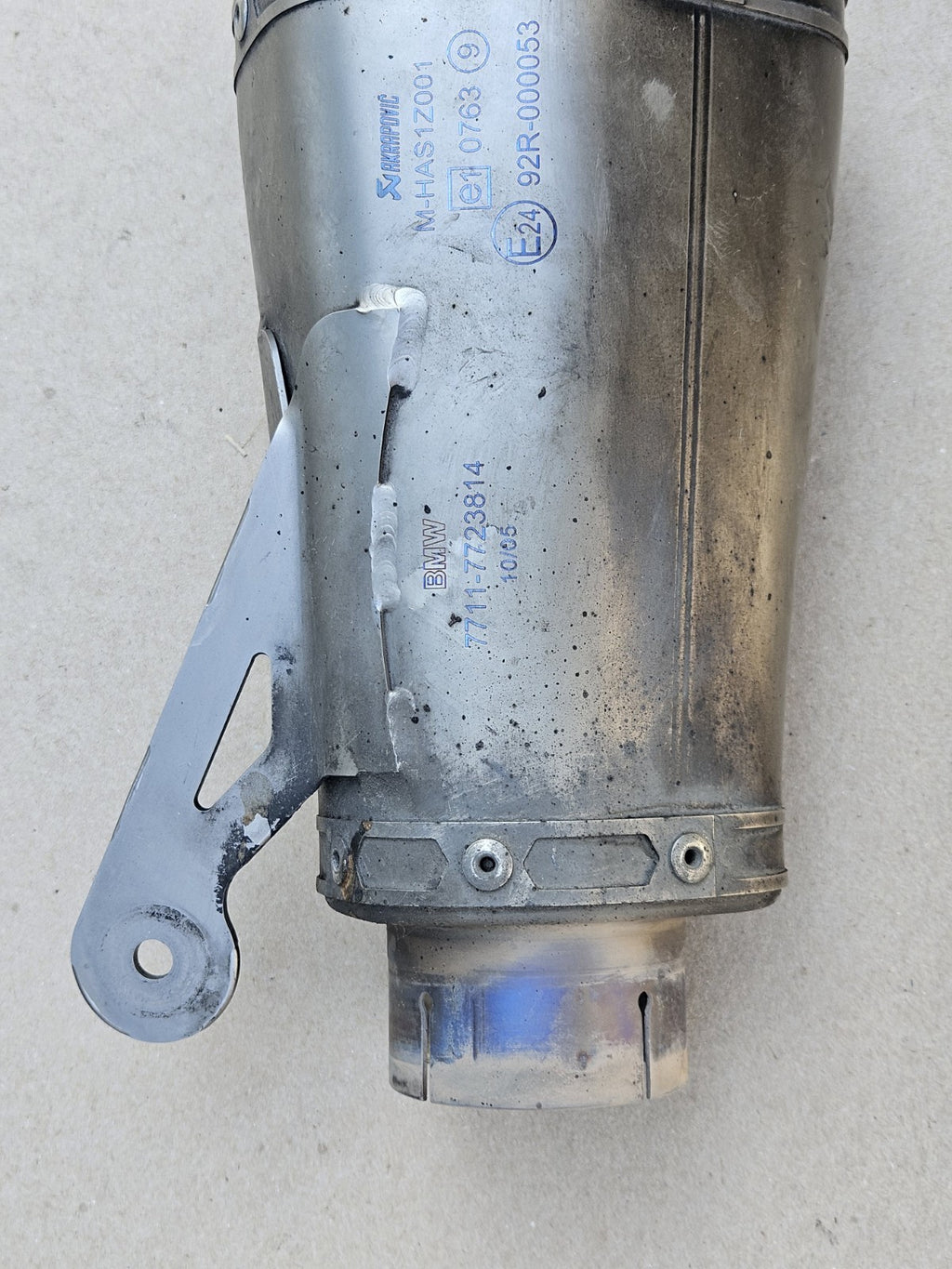 10-14 BMW S1000RR Akrapovic Slip On Exhaust Muffler Conical Pipe Mhas1z001