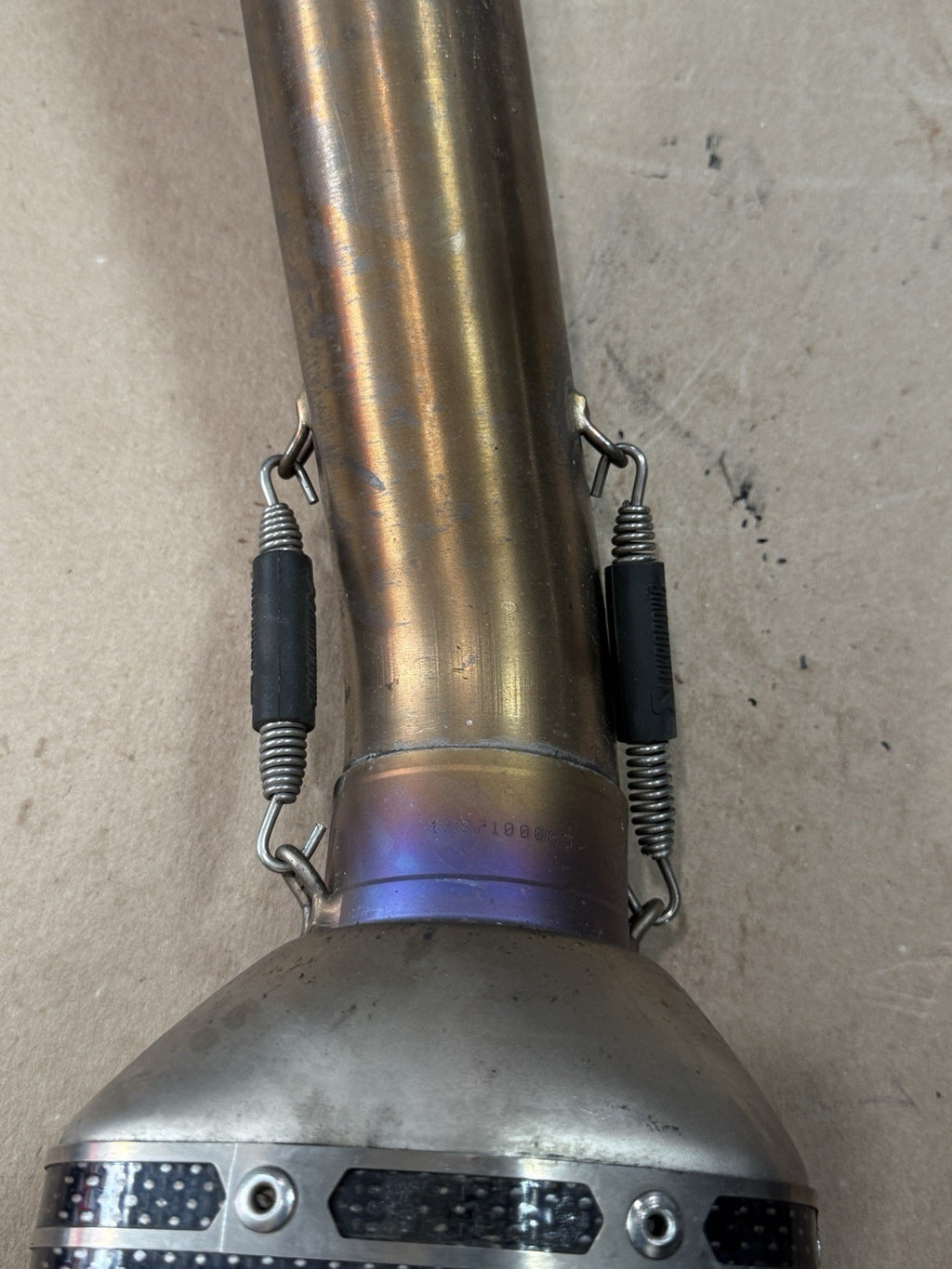 09-16 Suzuki GSXR1000 Aftermarket Akrapovic Full Exhaust System Carbon Muffler