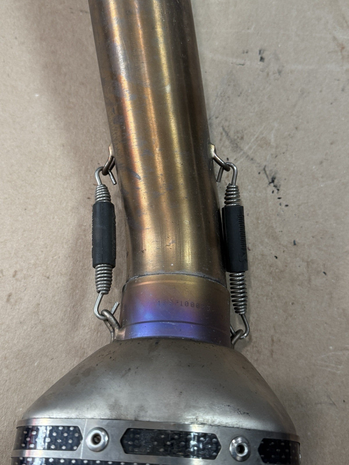 09-16 Suzuki GSXR1000 Aftermarket Akrapovic Full Exhaust System Carbon Muffler
