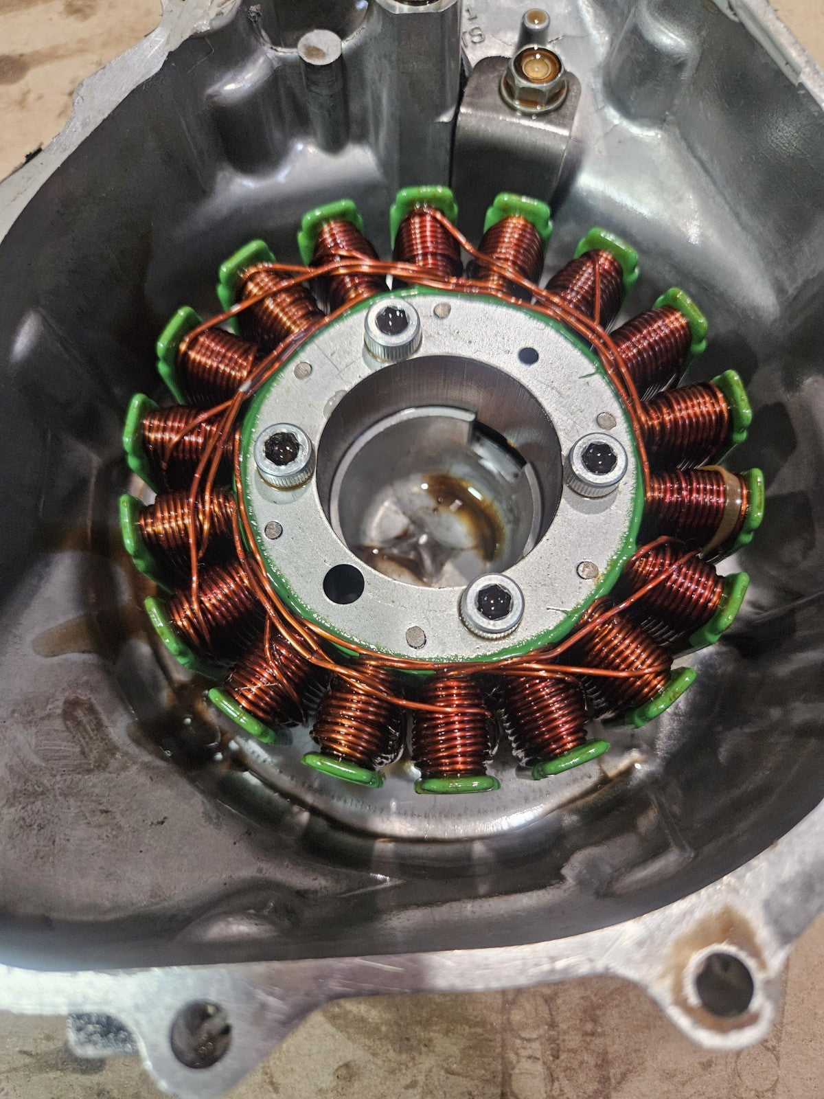 01-03 2002 Honda CBR600 F4i Stator Magneto Generator Coil Engine Side Cover