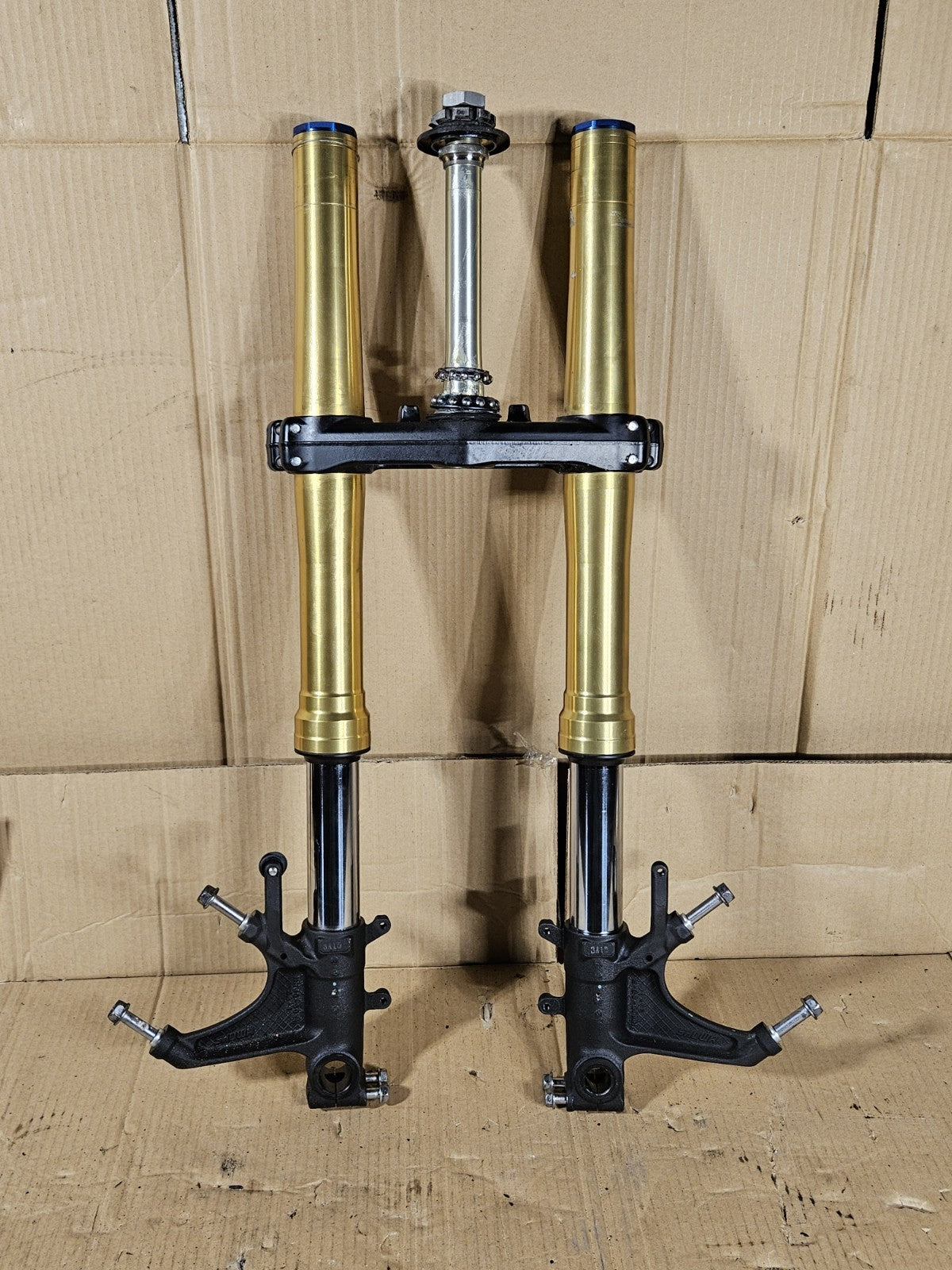 2013 Honda CBR600RR Front Forks Straight Gold Pair OEM 51410-MJC-A11 2013-202020