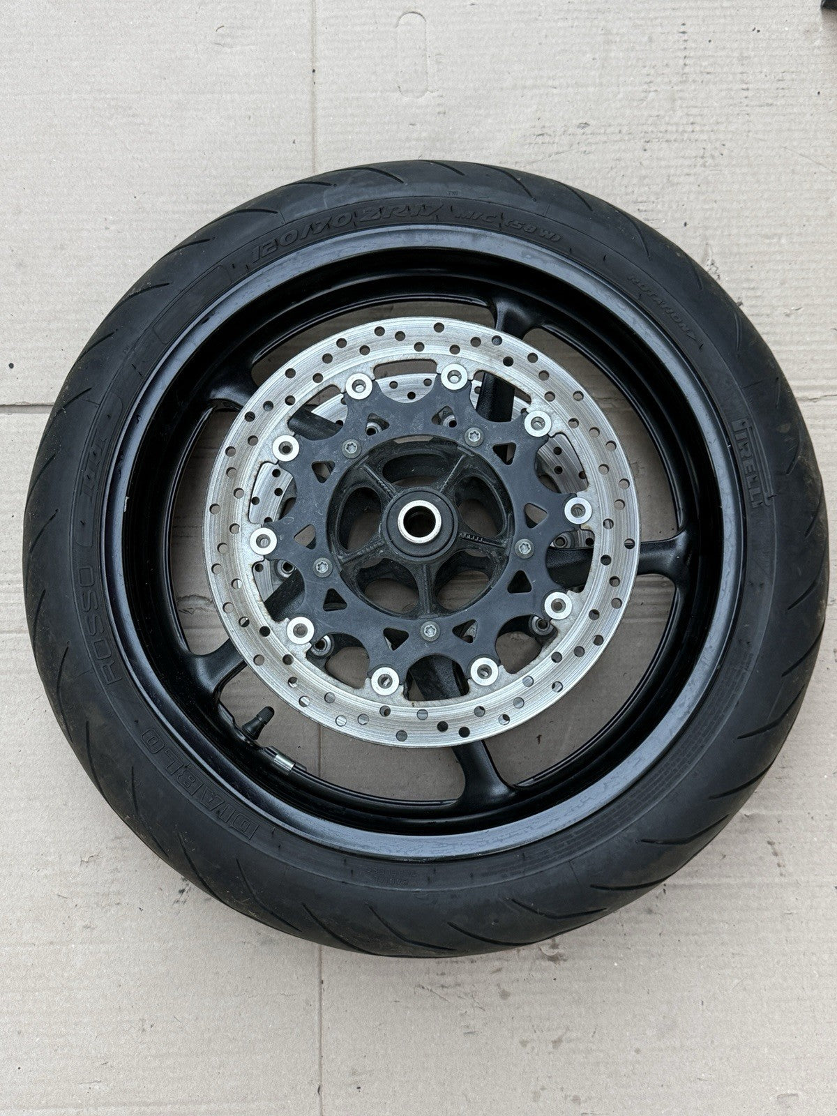 2007-2008 Yamaha YZF-R1 R1 OEM Front Wheel Rim Hub Straight 4C8 Factory0