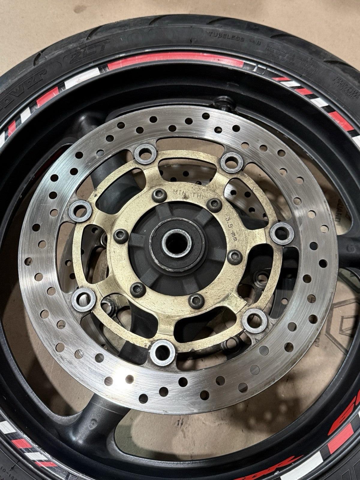 2001-2006 2002 Honda CBR600F4I Front & Rear Rim Wheel Set W/ Brake Rotors Tires