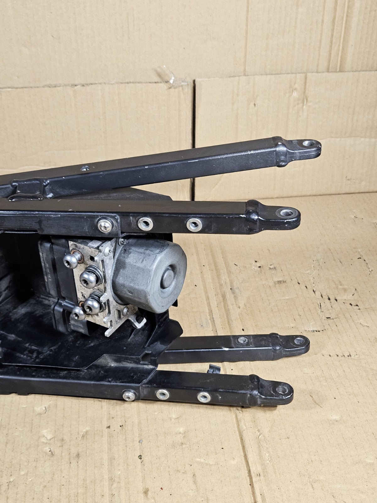 2012 BMW S1000RR OEM Rear Subframe with Battery Box Tray ABS Pump Unit Module1