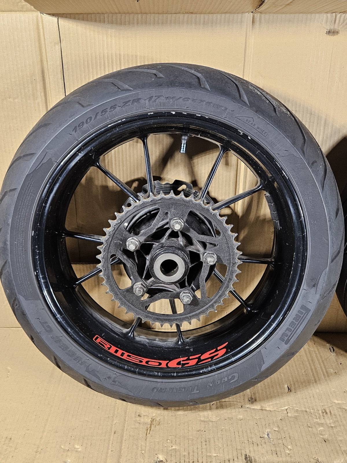 2012 BMW S1000RR OEM Front Rear Wheels Rims Set with Brake Rotors Wheel Pair3