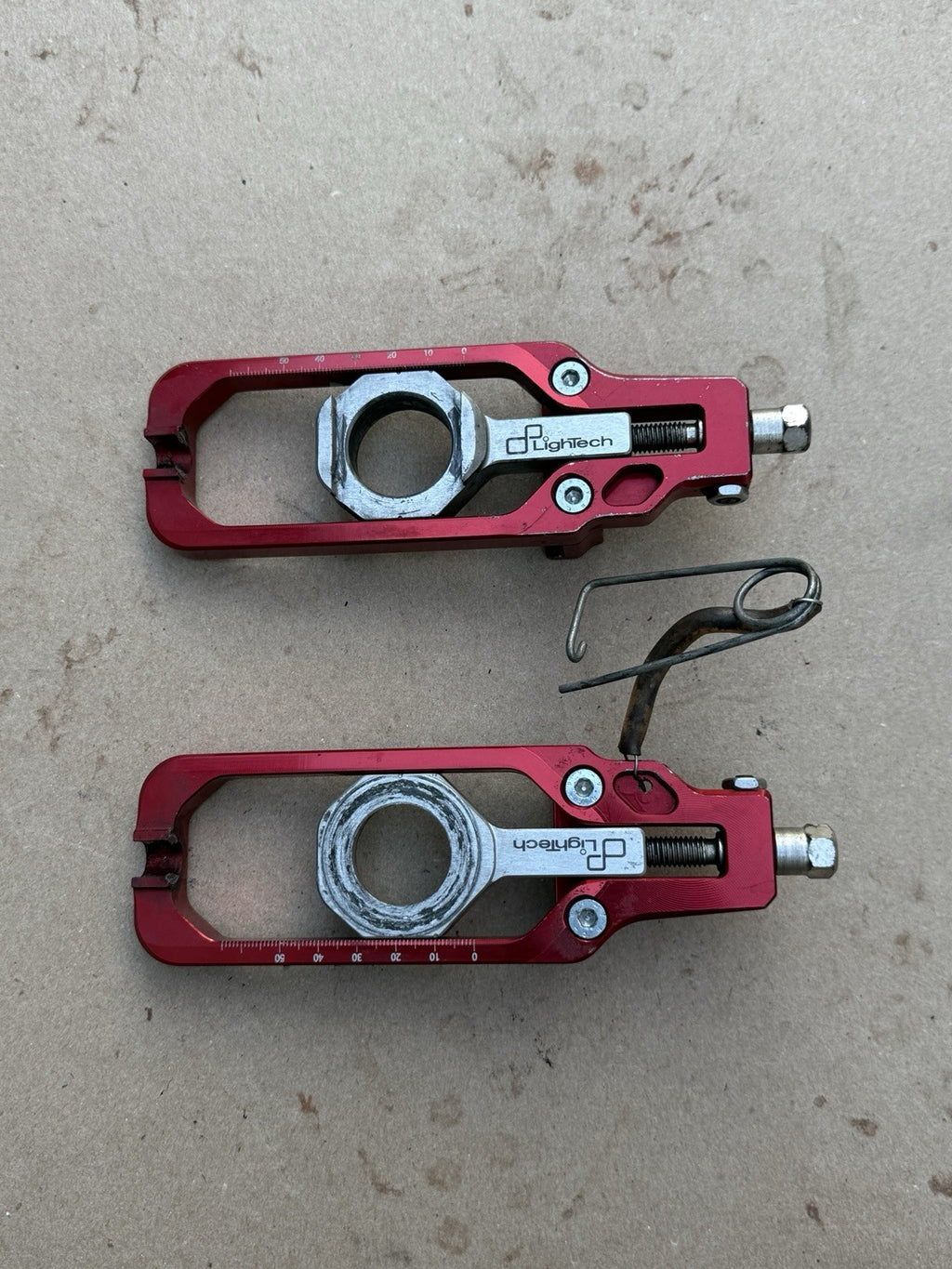 09-16 Suzuki GSXR1000 Lightech Chain Guide Adjusters RED13
