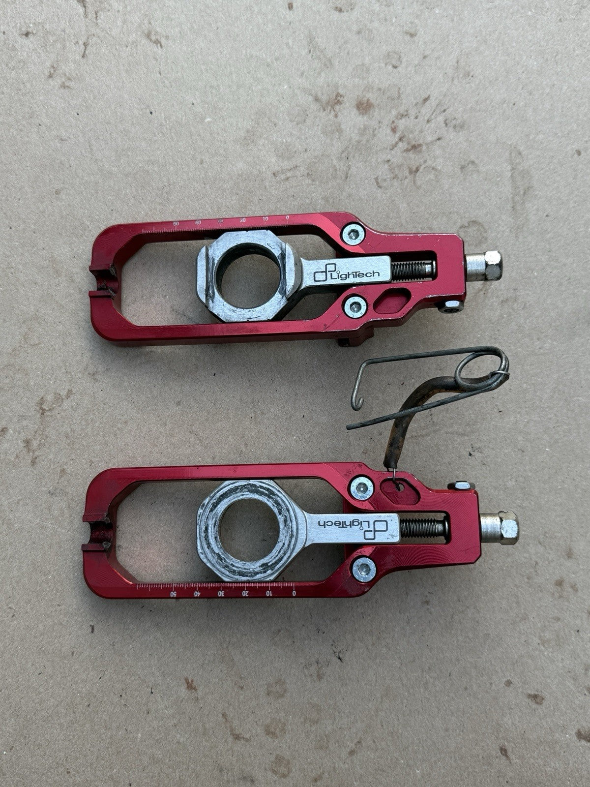 09-16 Suzuki GSXR1000 Lightech Chain Guide Adjusters RED13