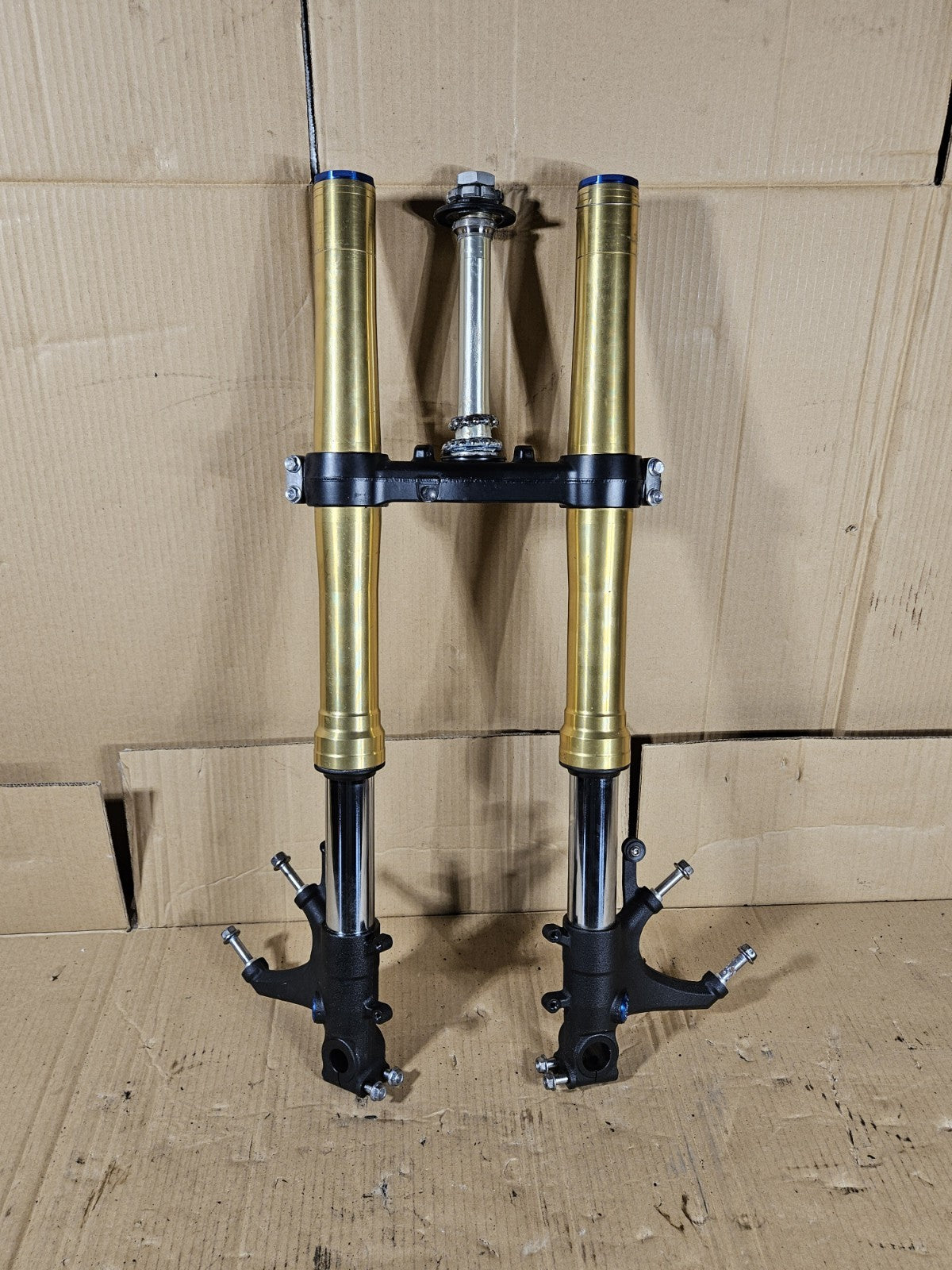 2013 Honda CBR600RR Front Forks Straight Gold Pair OEM 51410-MJC-A11 2013-20206