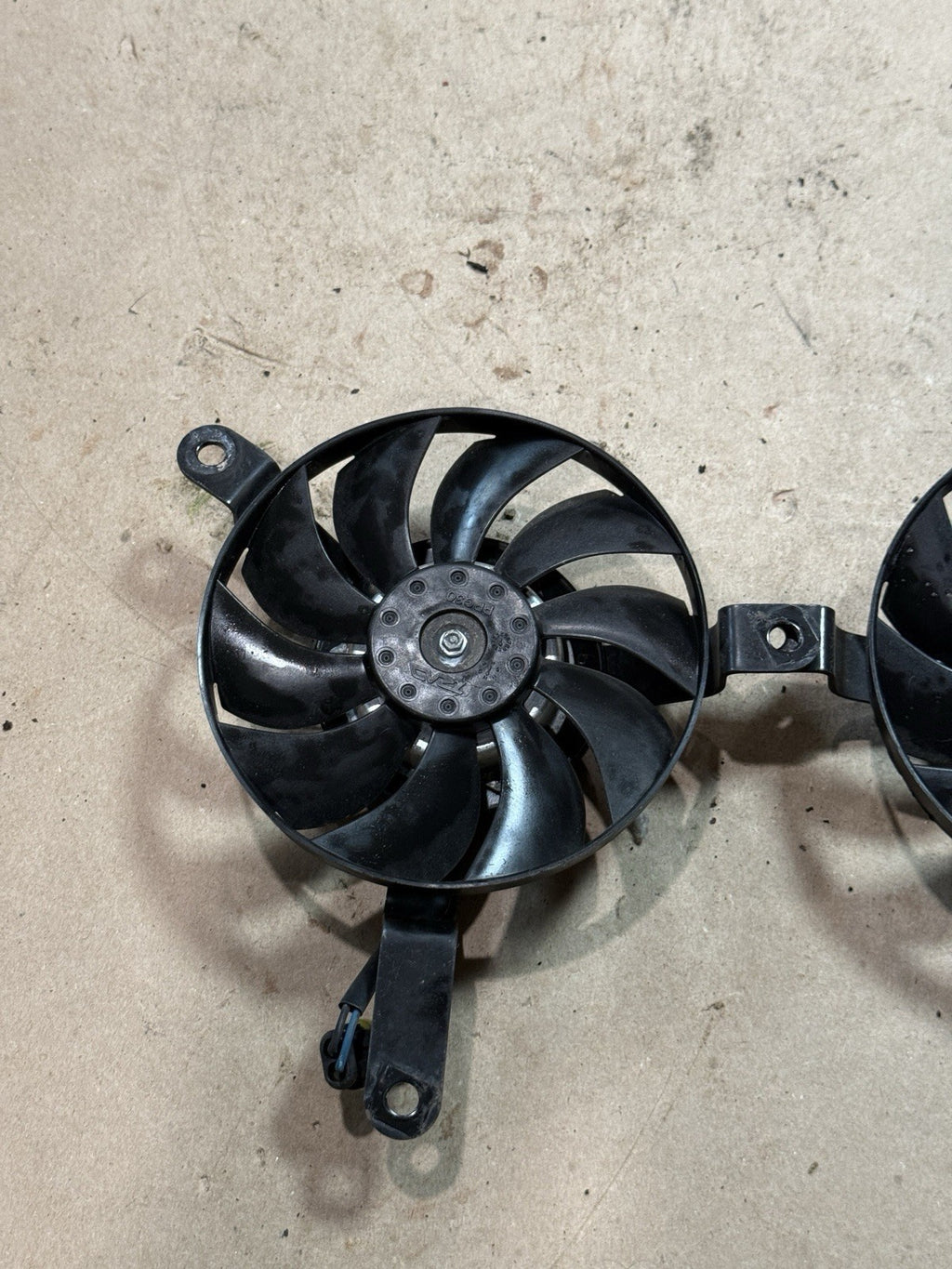 11-13 Ducati 848 EVO 848EVO OEM Radiator Cooling Fans Fan Motor Set 550.4.018.1A3