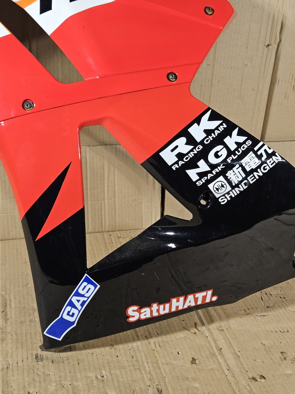 2013 Honda CBR600RR CBR 600RR Aftermarket Repsol Left Side Fairing Panel Cowl7