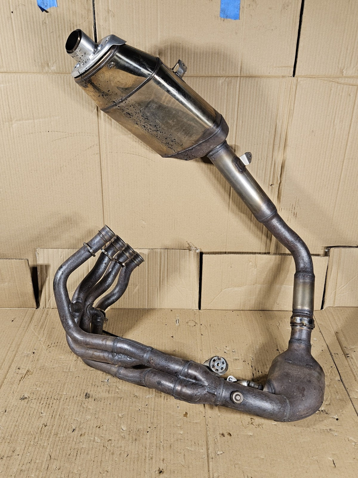 2013 Honda CBR600RR Exhaust Headers and Muffler with Headers OEM 18305-MJC-30515