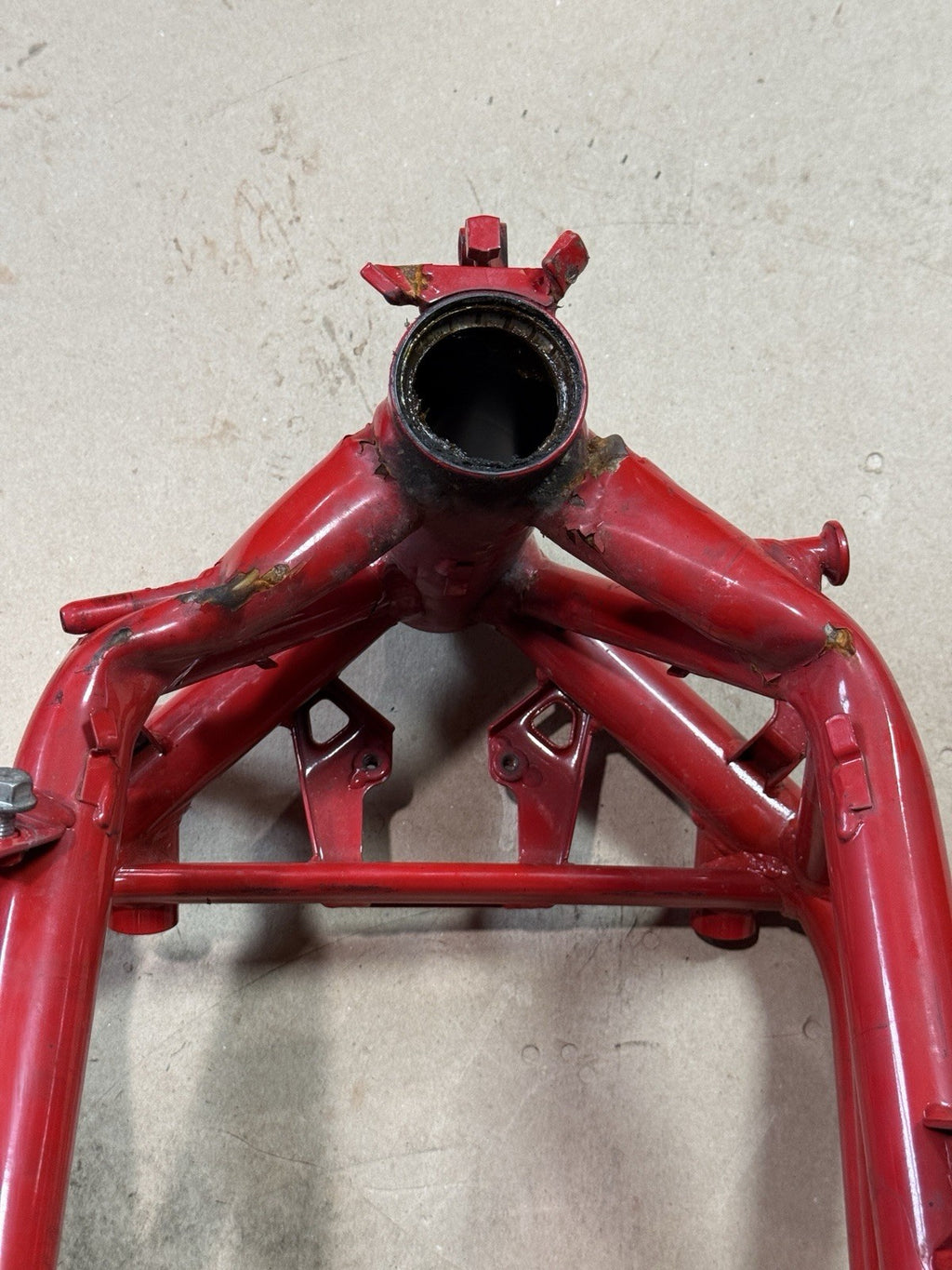 2011-2013 Ducati Superbike 848 EVO SE Main Frame Chassis Rebuilt Ttle DAMAGED