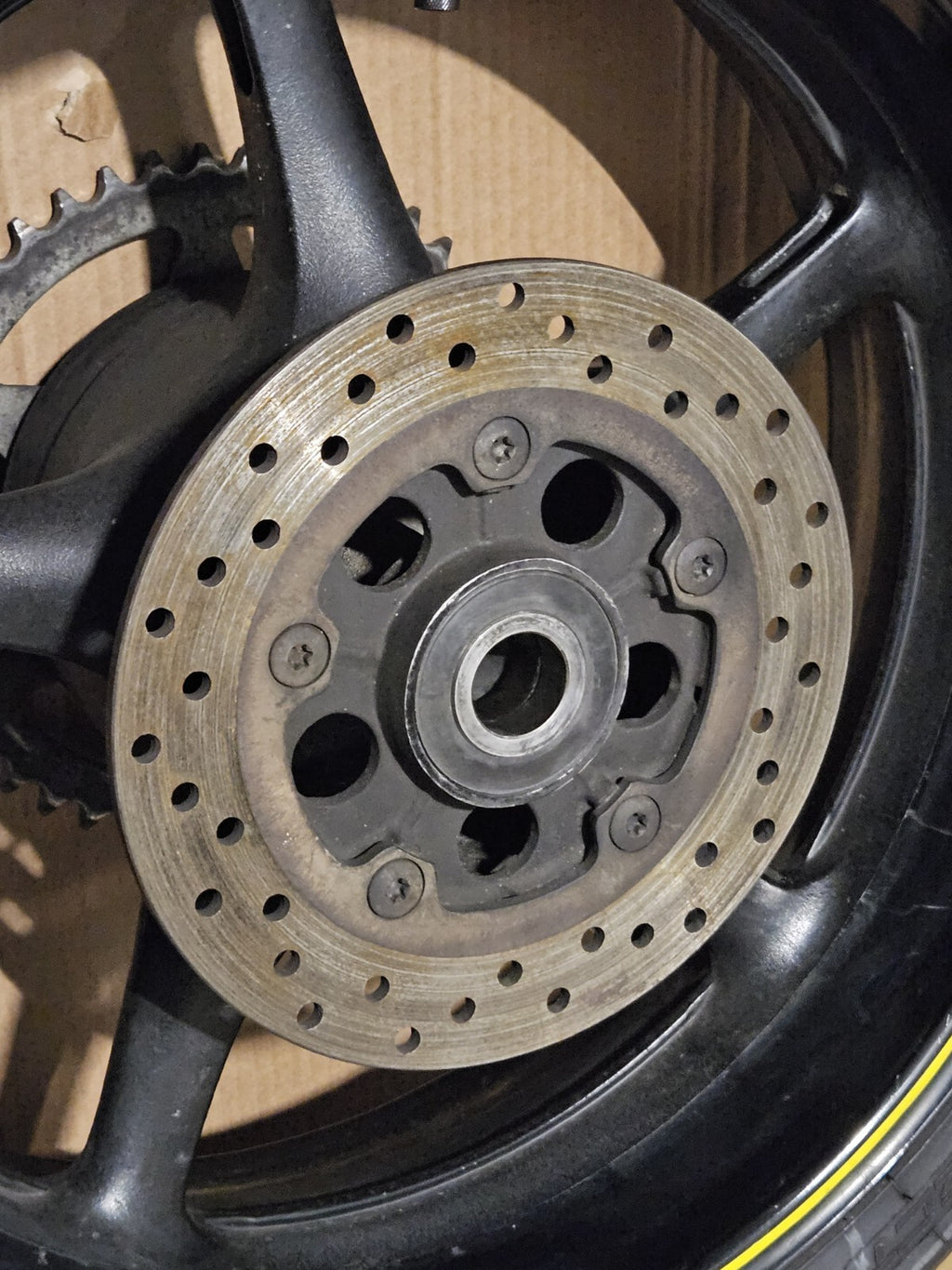 2008-2016 Yamaha YZF-R6 OEM Front Rear Wheels Rims Set Rotors Tires 5SL-25168-0015