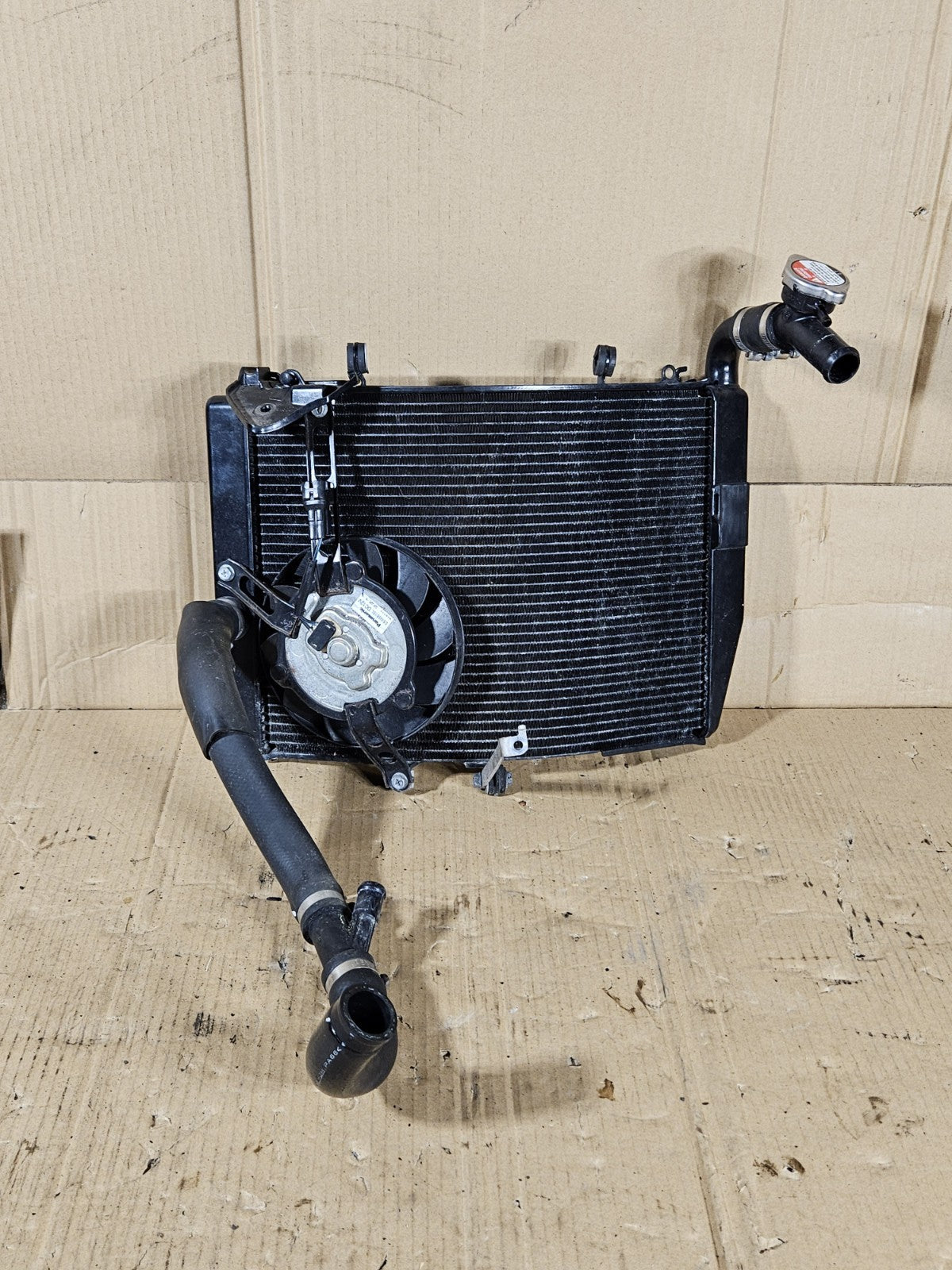 2013 Honda CBR600RR Radiator Complete with Fan hoses OEM 2013-2020 Honda CBR60017