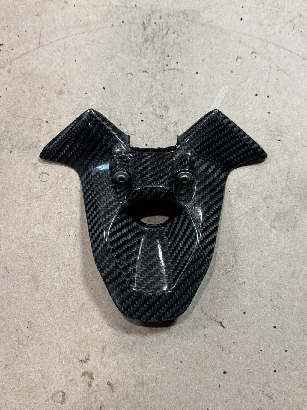 2007-2013 Ducati 848 1098 1198 OEM Carbon Fiber Fuel Gas Tank Ignition Key Cover4