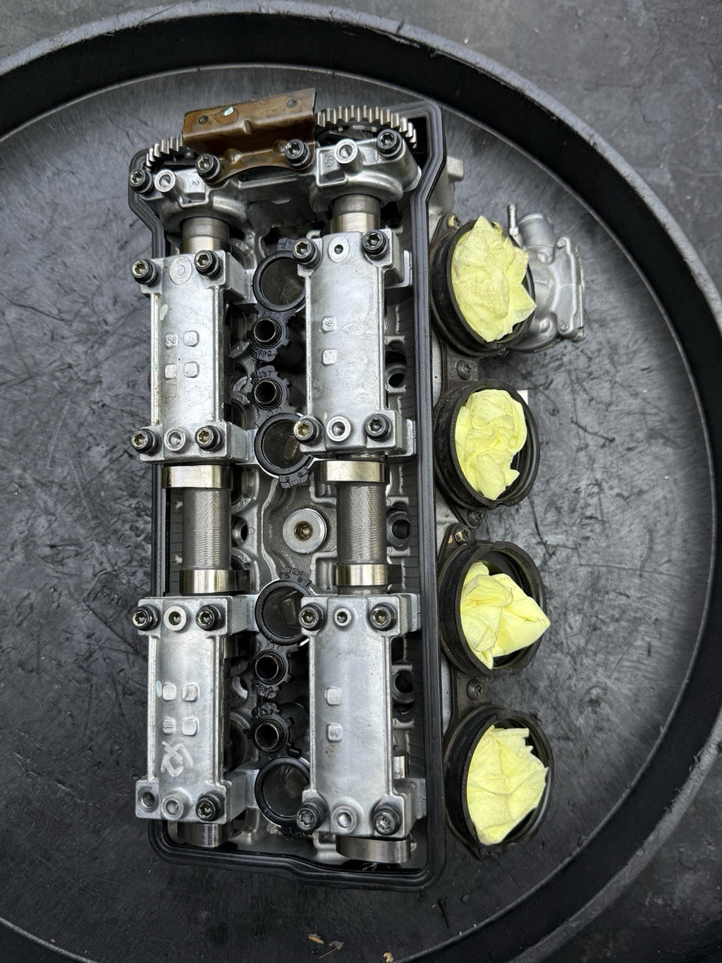 2011-2015 2014 KAWASAKI NINJA ZX10R ZX-10R ENGINE TOP END CYLINDER HEAD W/ CAMS1
