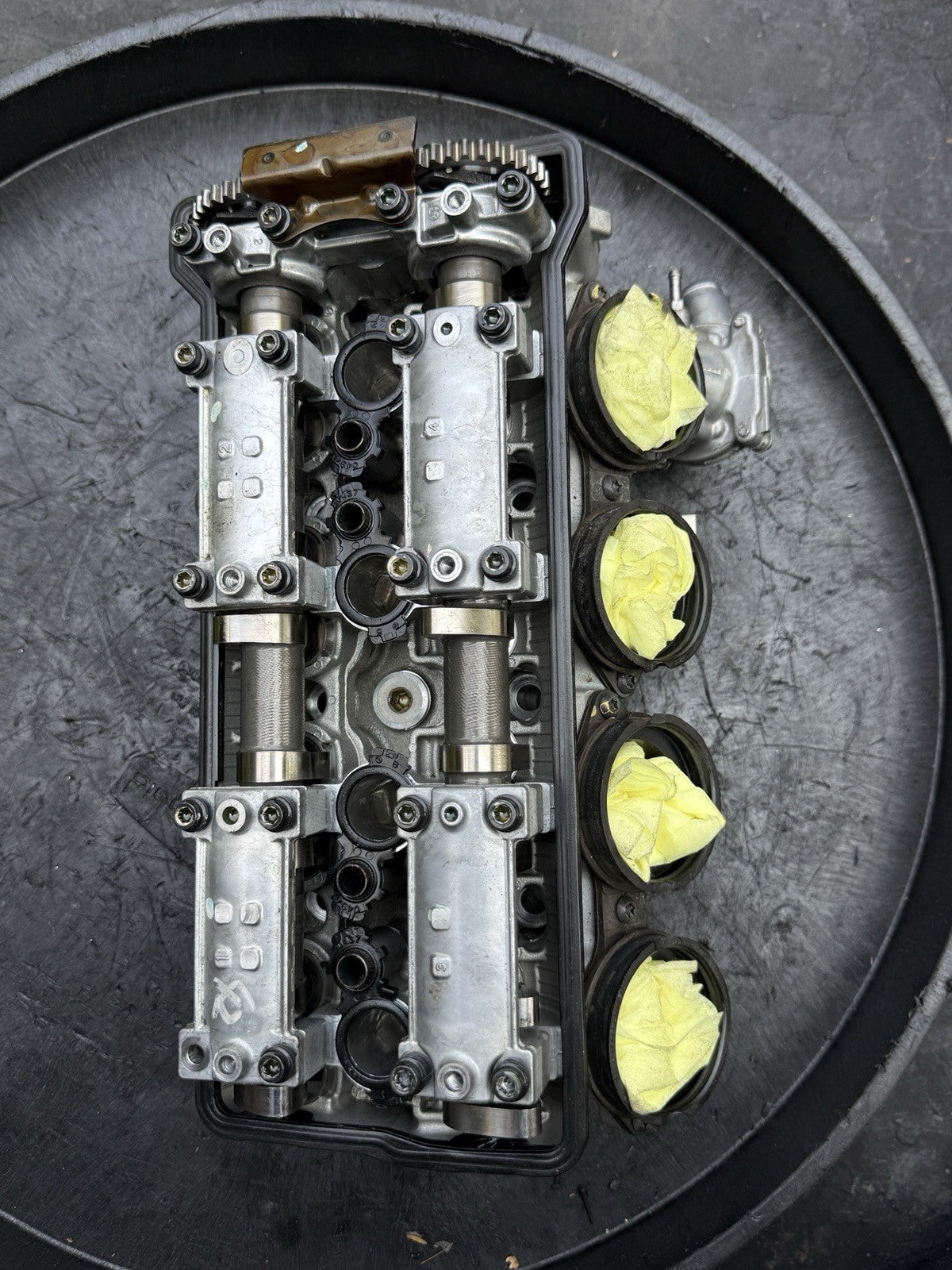 2011-2015 2014 KAWASAKI NINJA ZX10R ZX-10R ENGINE TOP END CYLINDER HEAD W/ CAMS1
