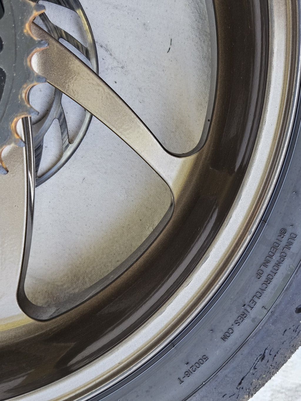 KAWASAKI NINJA ZX10RR ZX10R Marchesini FORGED REAR WHEEL RIM GOLD BRONZE10