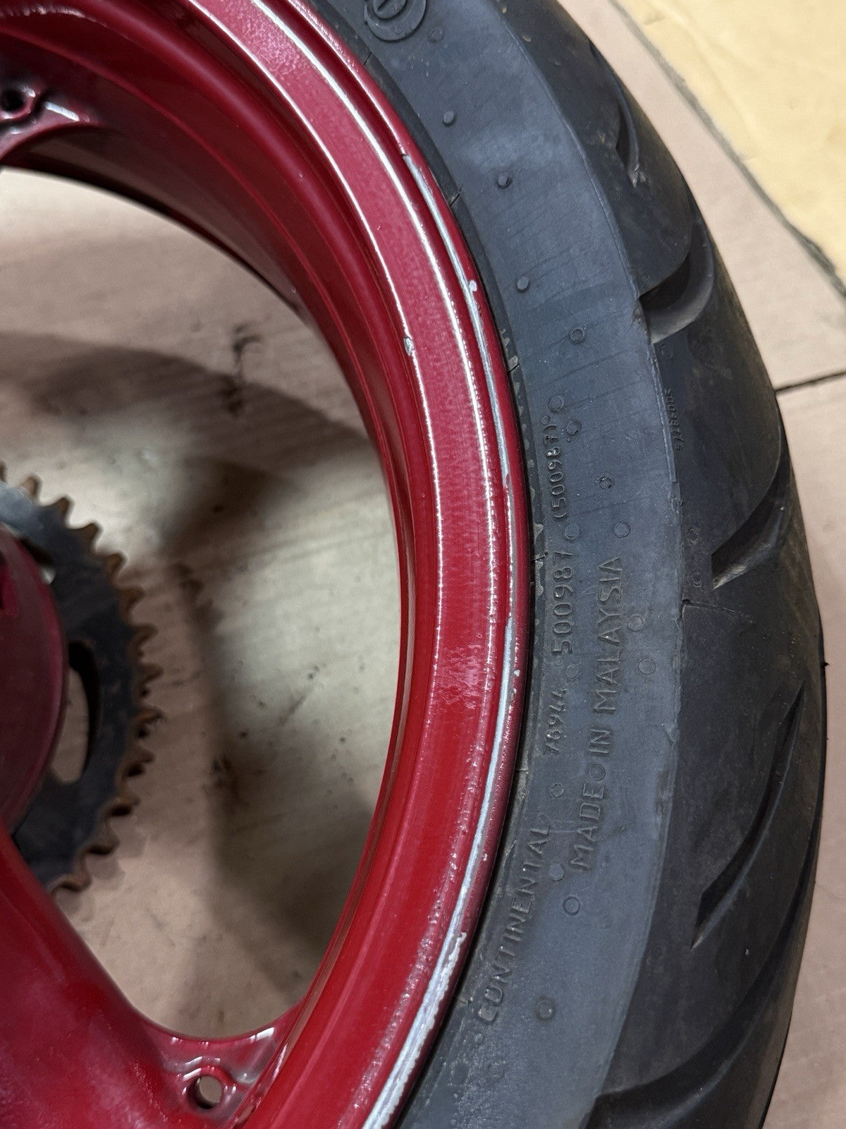 1998-2008 Kawasaki Ninja ZX6R ZX636 ZZR600 OEM Rear Wheel Rim Wheel Assembly20