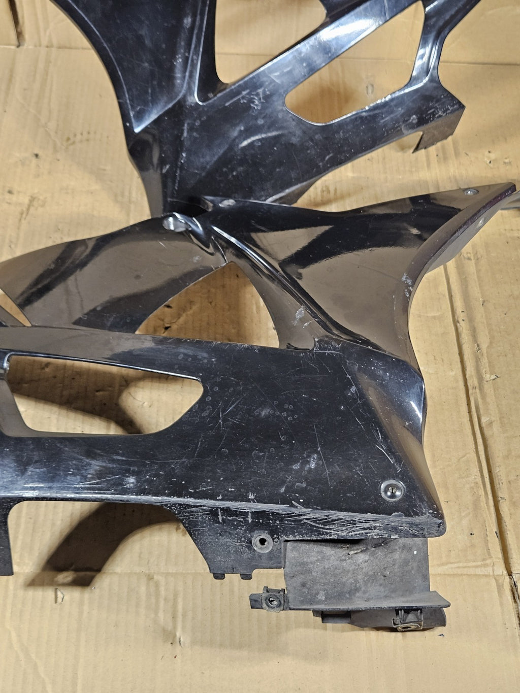 2012 BMW S1000RR OEM Lower Side Underpanel Fairing Trim Left Right Pair Black3