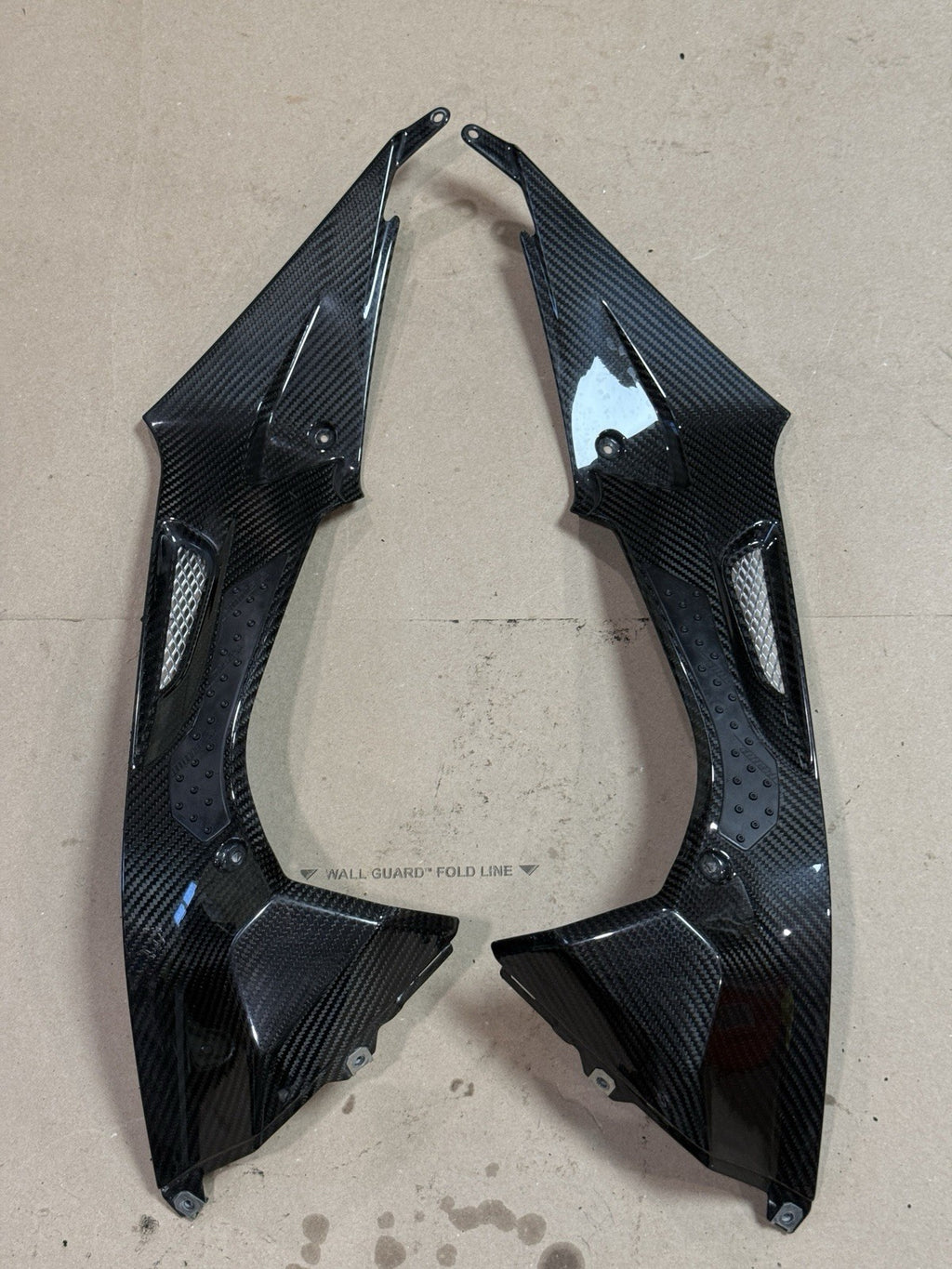 2010-2014 BMW S1000RR Right Left Gas Tank Fairings Covers Cowls Set Carbon Fiber