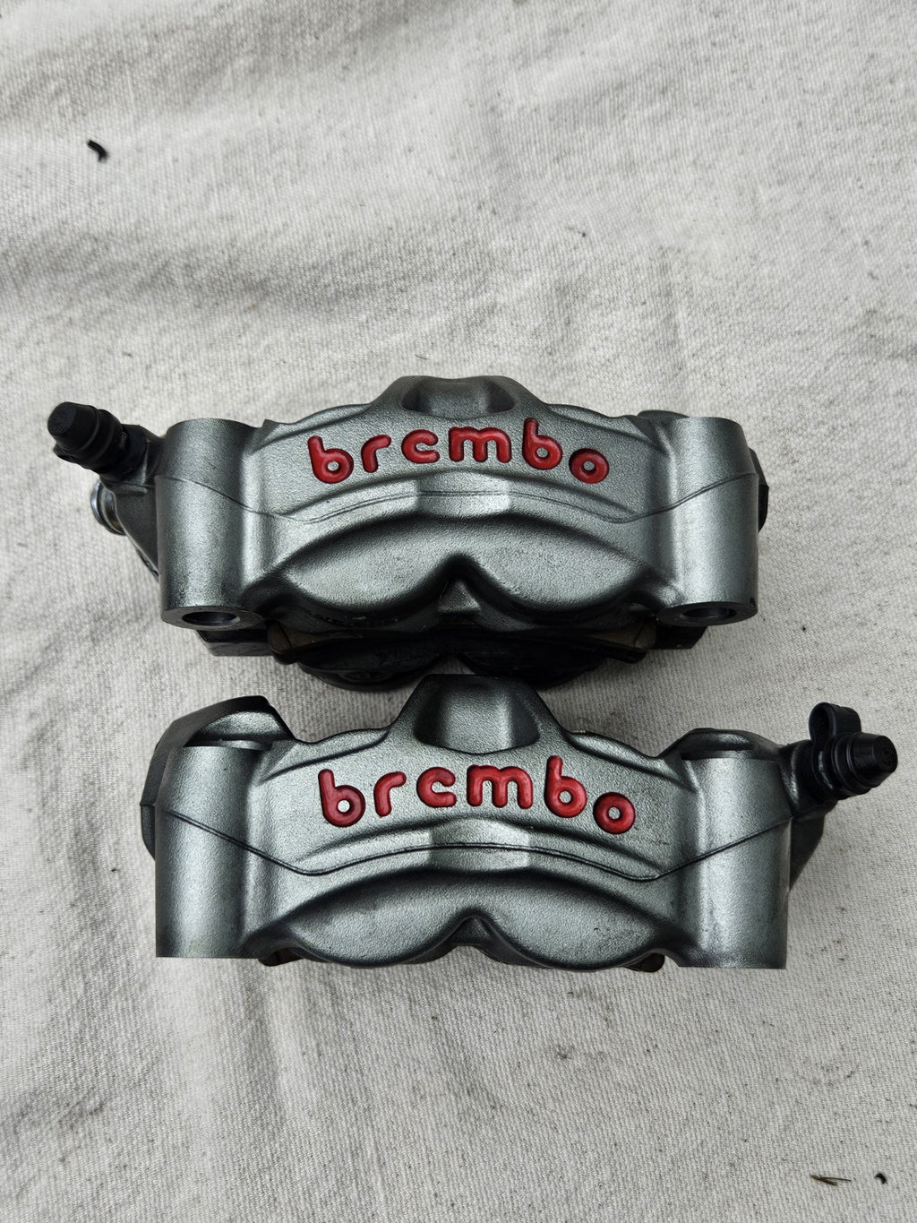 16-20 Kawasaki ZX10R ZX10 Ninja Brembo Monoblock M50 Front Brake Calipers Pads0