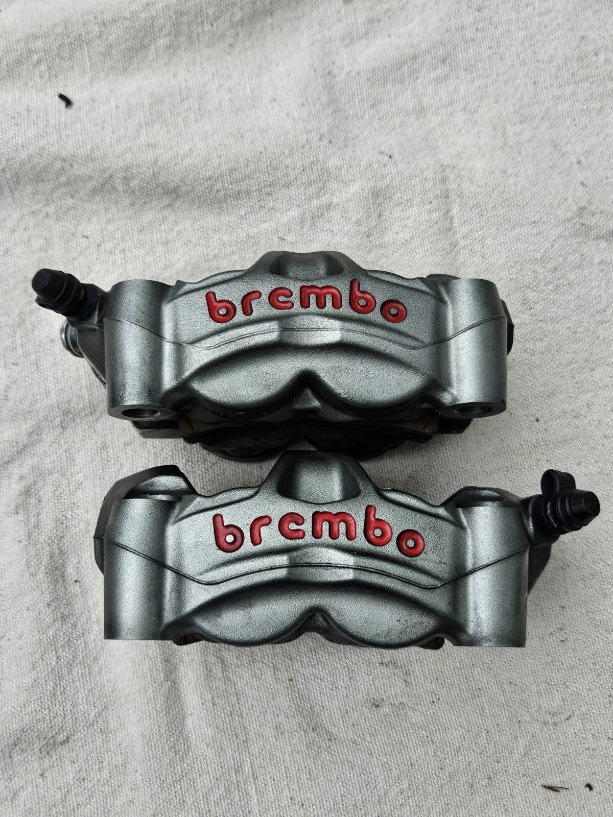 16-20 Kawasaki ZX10R ZX10 Ninja Brembo Monoblock M50 Front Brake Calipers Pads0