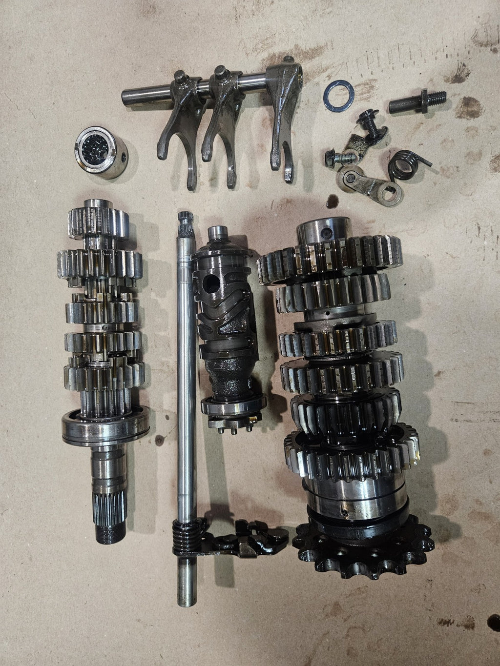 01-03 2002 Honda CBR600 F4i Transmission Gearbox Gear Shaft Fork Drum Lot OEM