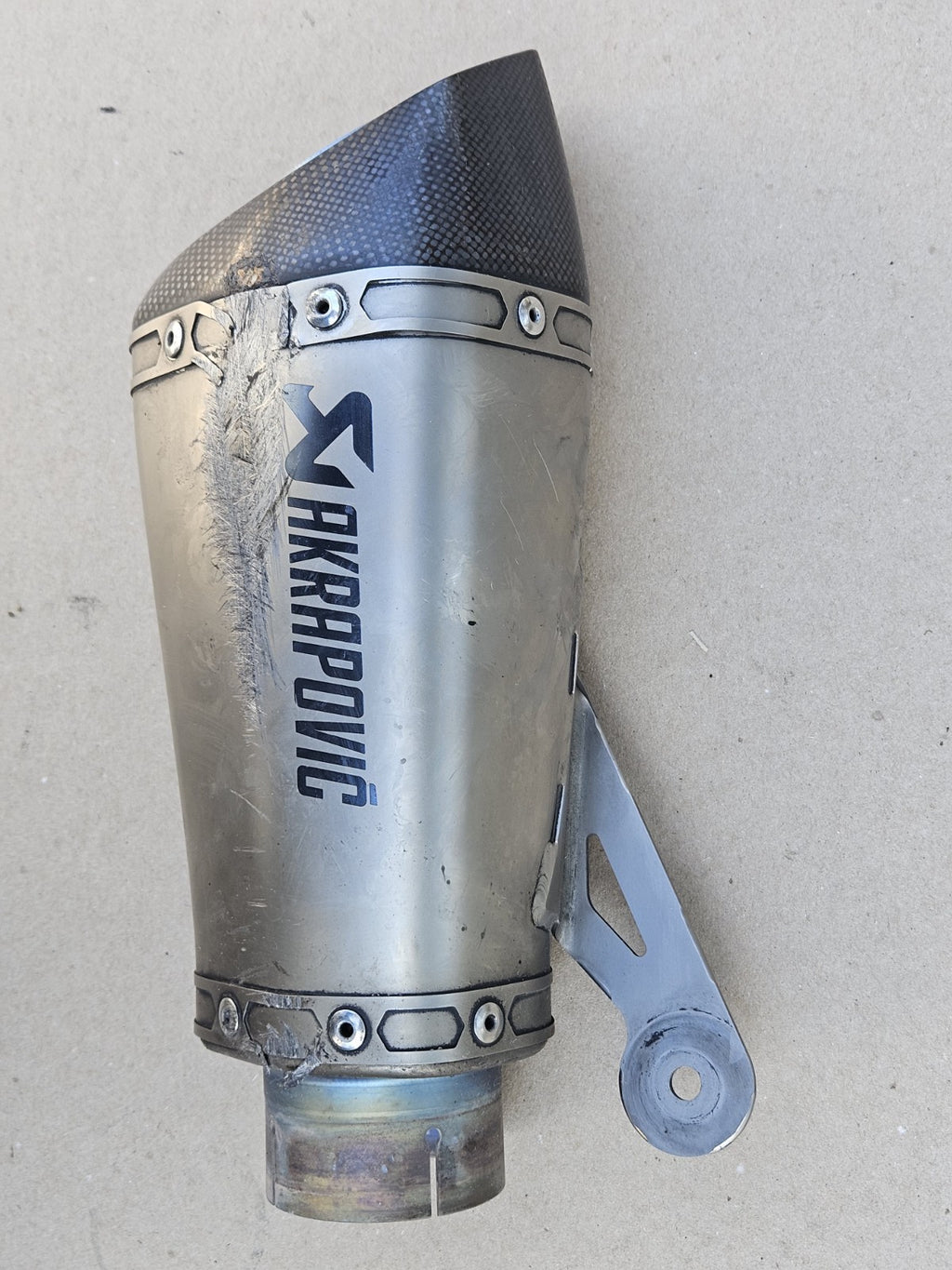 10-14 BMW S1000RR Akrapovic Slip On Exhaust Muffler Conical Pipe Mhas1z001