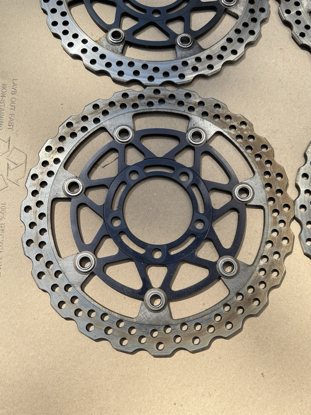 13-23 KAWASAKI NINJA ZX6R OEM FRONT LEFT RIGHT BRAKE ROTORS DISCS 4.9MM4