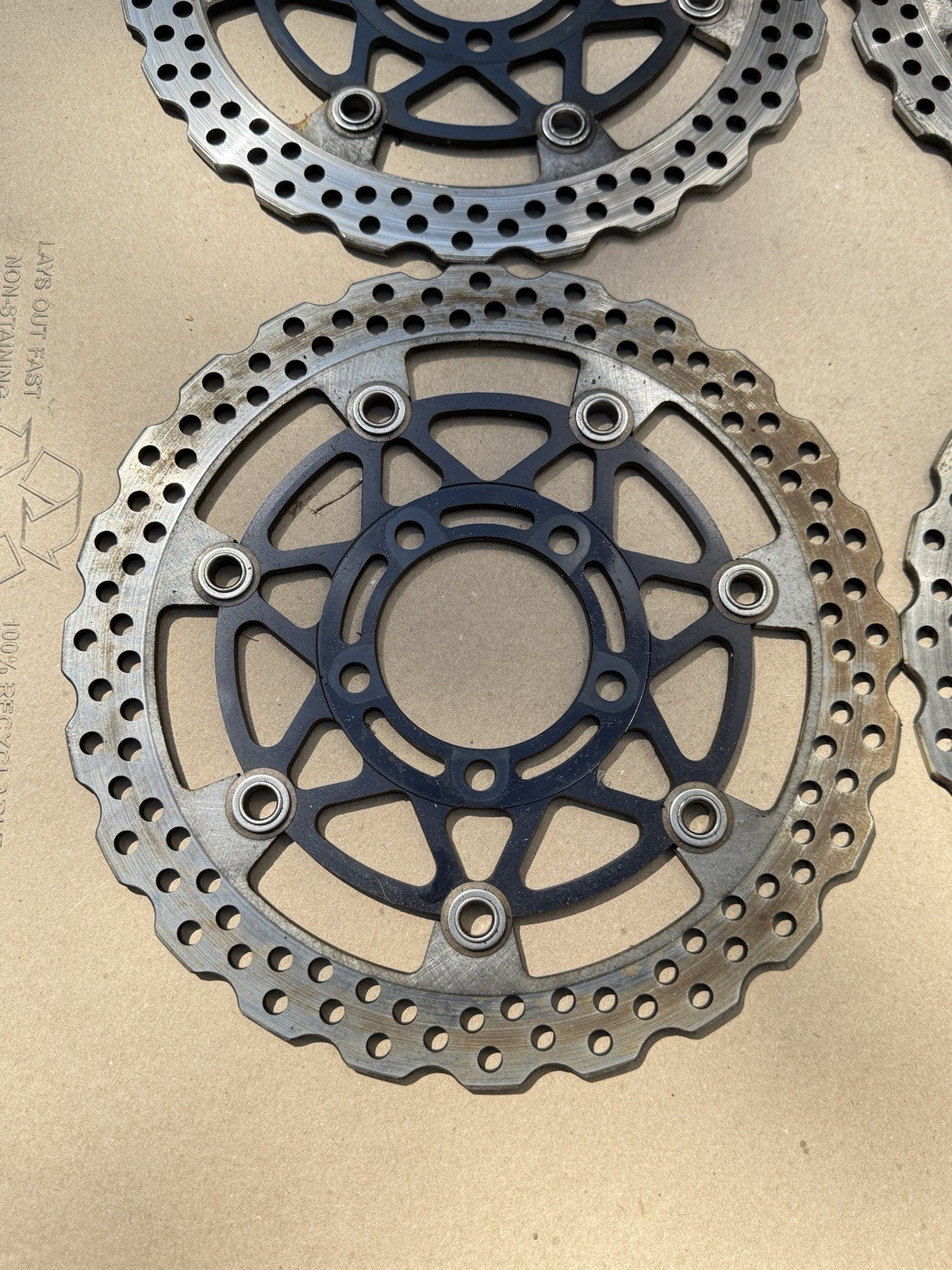 13-23 KAWASAKI NINJA ZX6R OEM FRONT LEFT RIGHT BRAKE ROTORS DISCS 4.9MM4