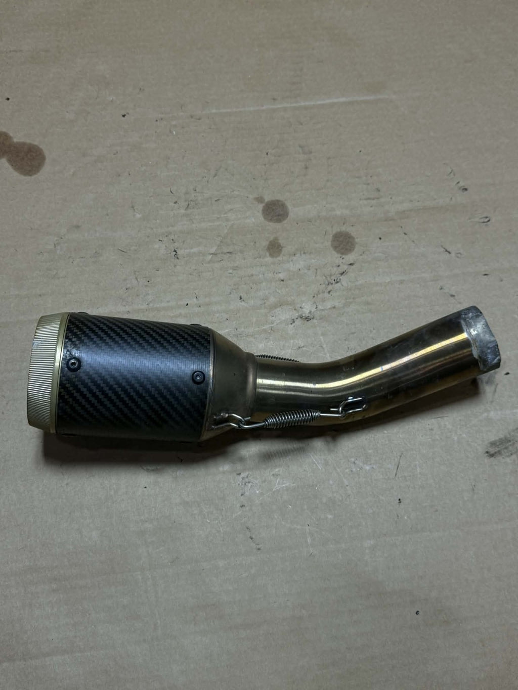 Exhaust Muffler SLIP On Fit for Kawasaki Ninja ZX6R ZX-6R ZX636 2019-2023